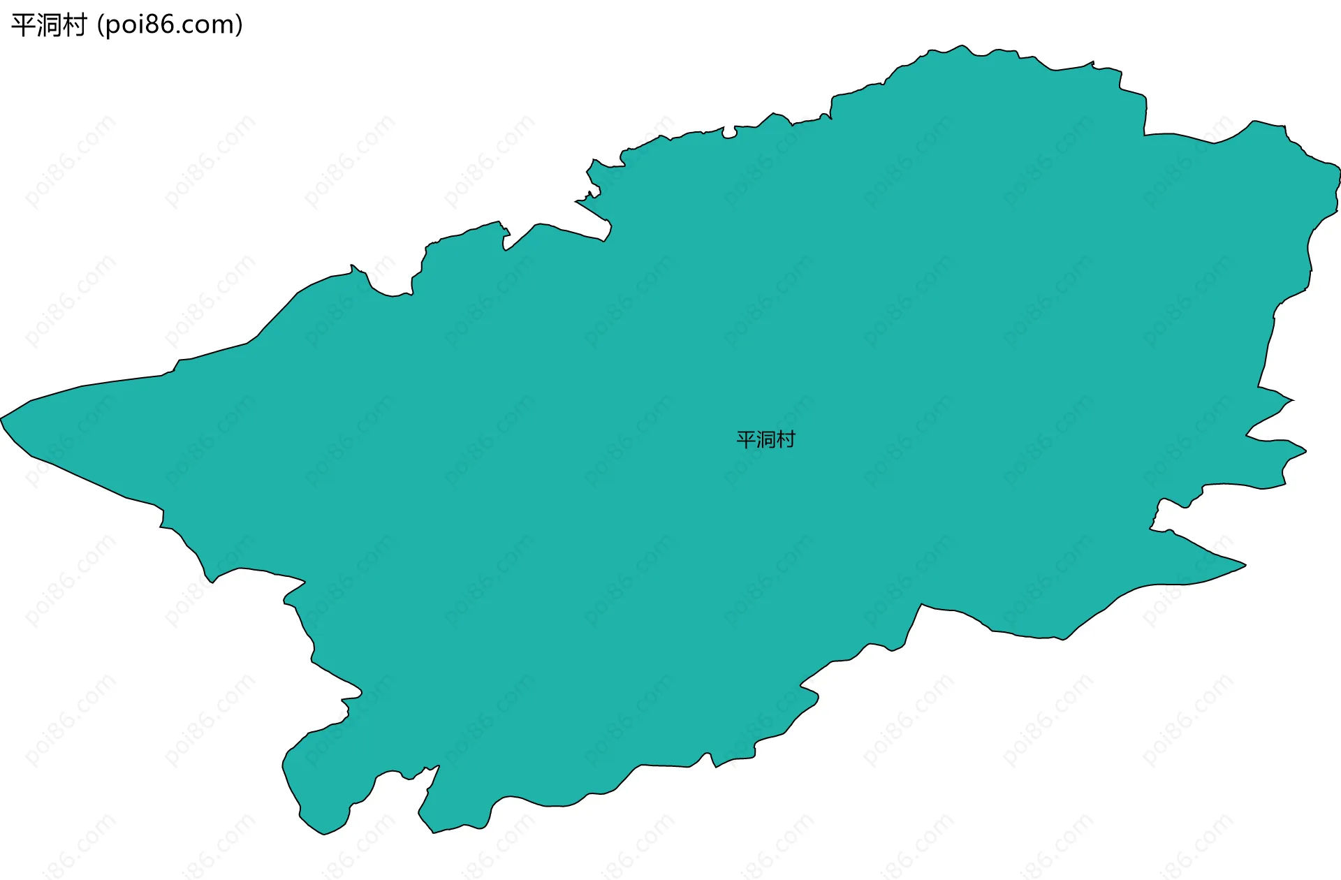 平洞村边界地图