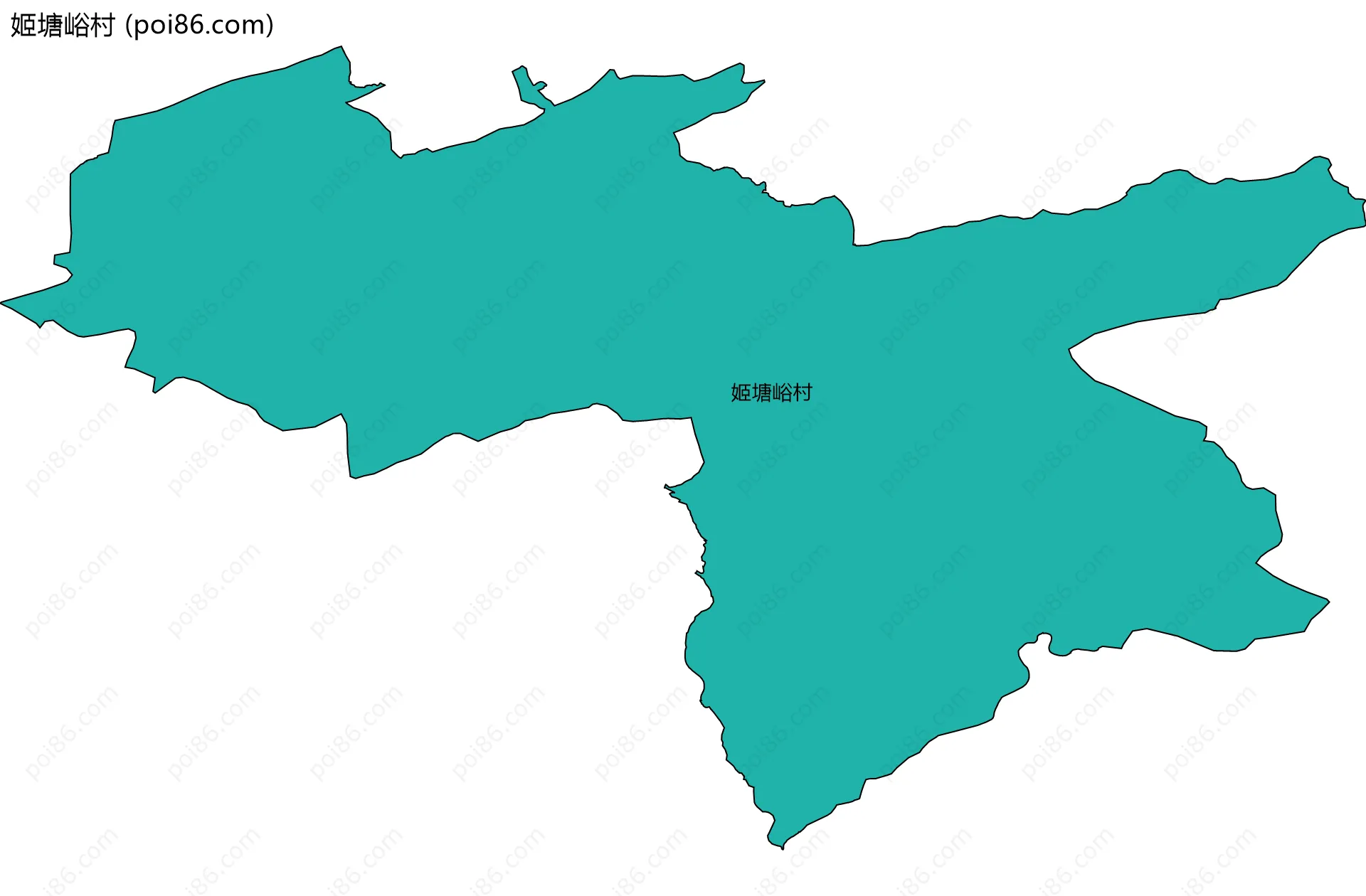 姬塘峪村边界地图