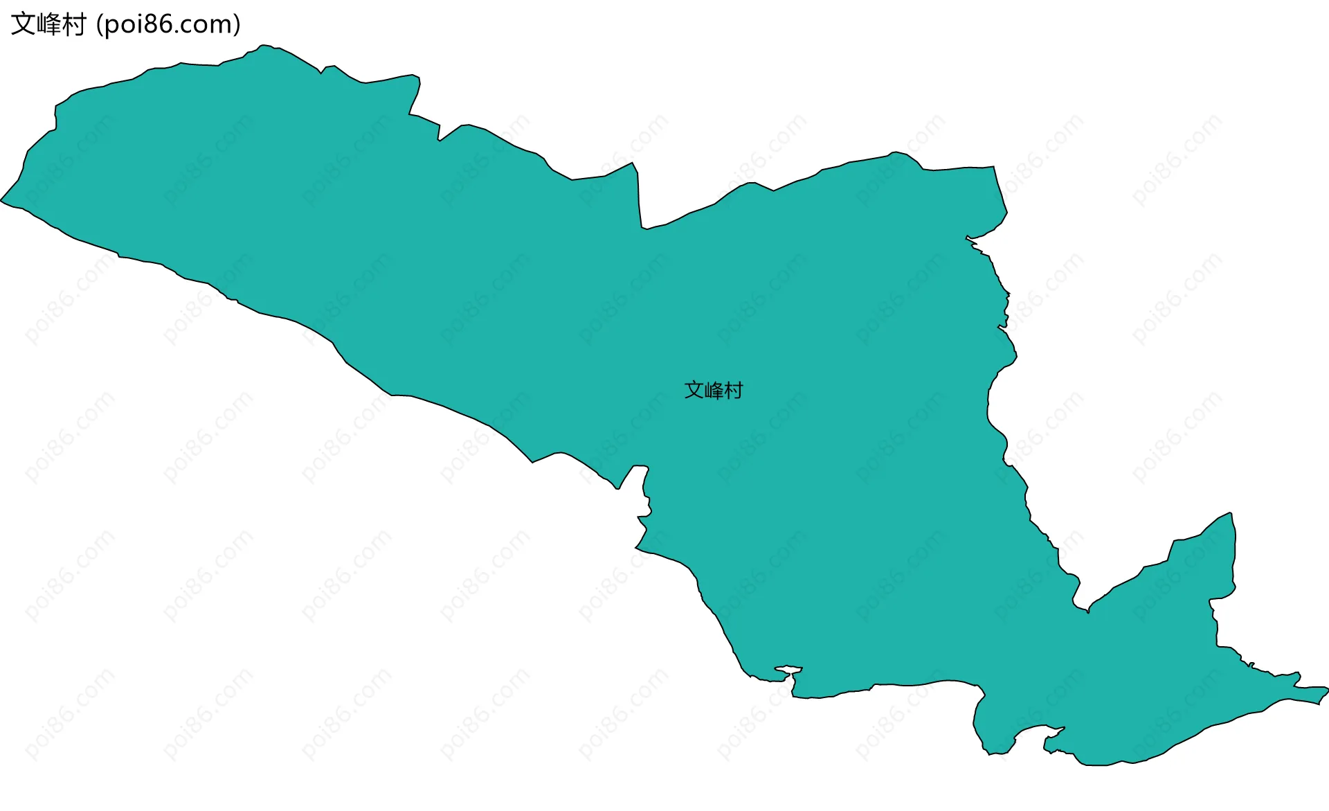 文峰村边界地图