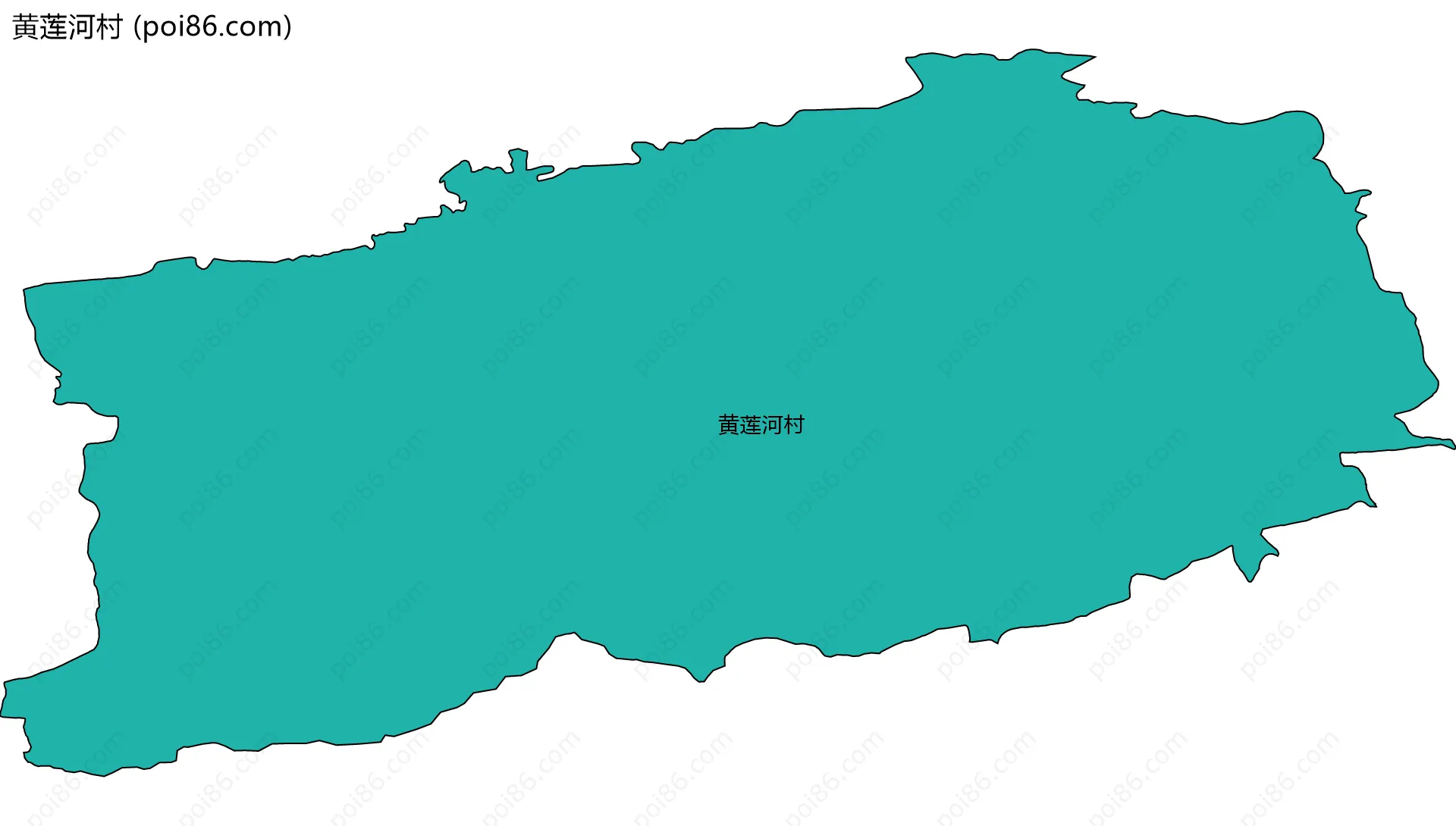 黄莲河村边界地图