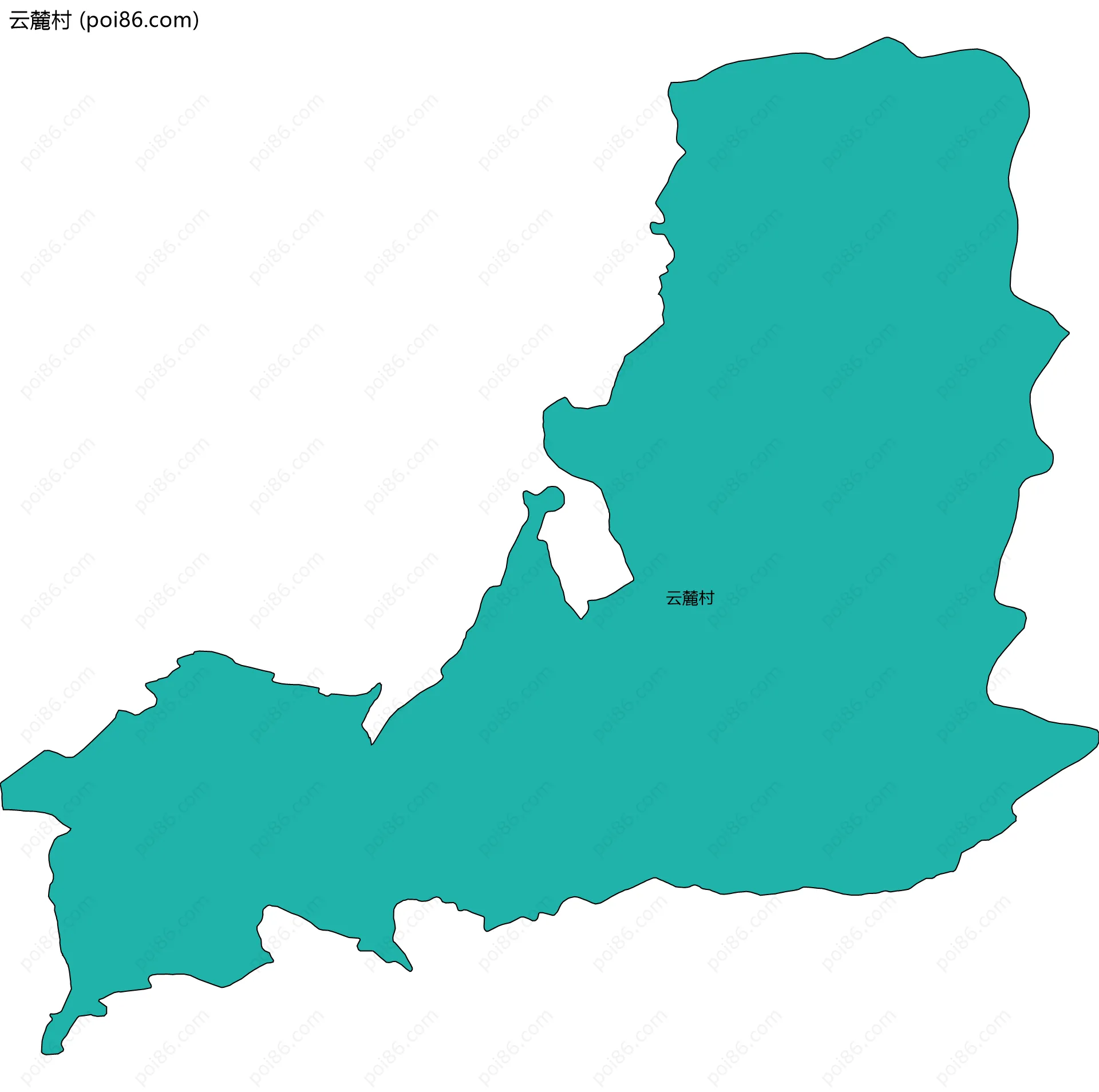 云麓村边界地图