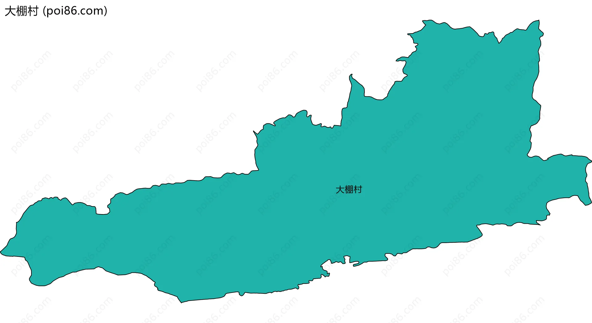 大棚村边界地图