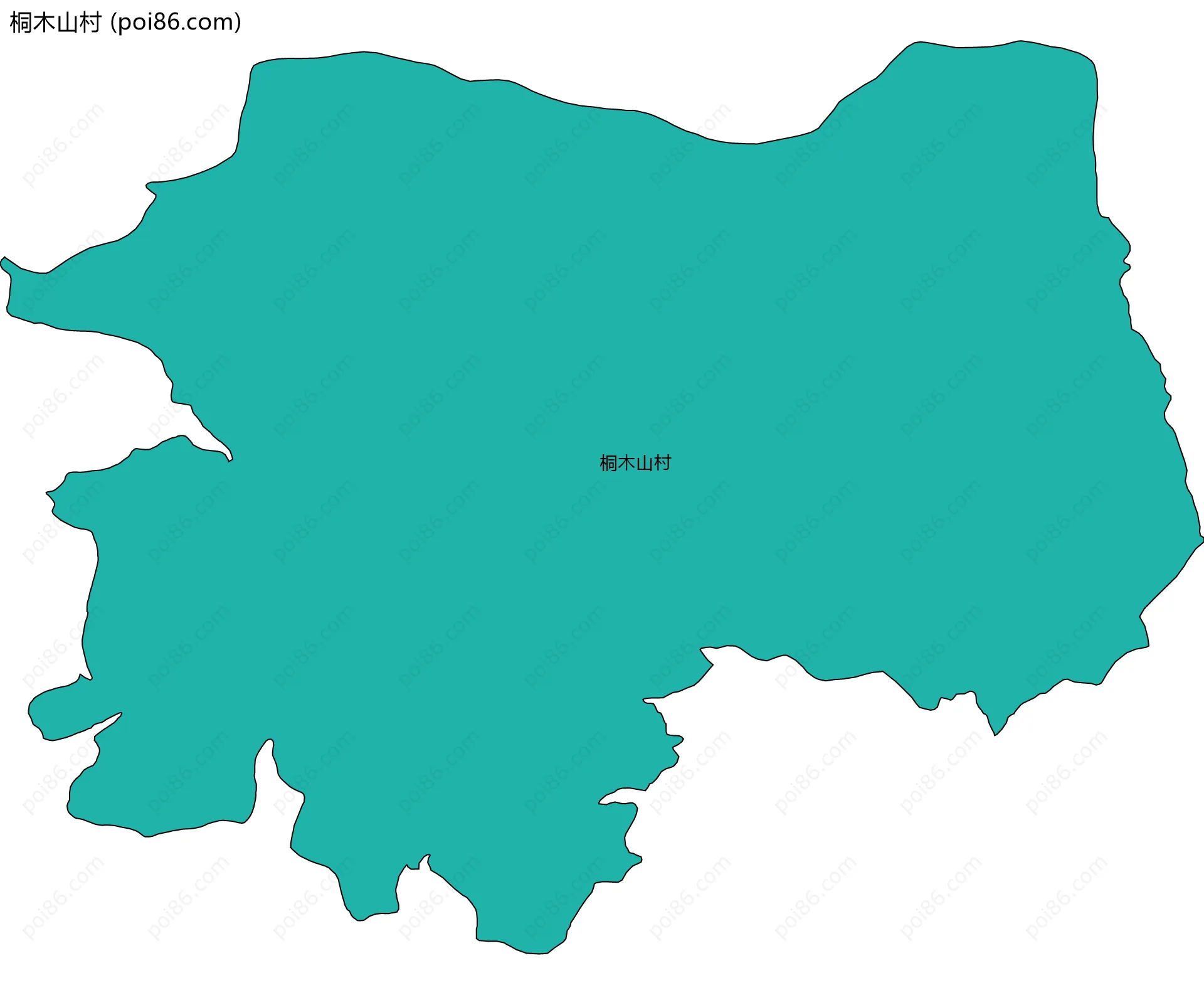 桐木山村边界地图