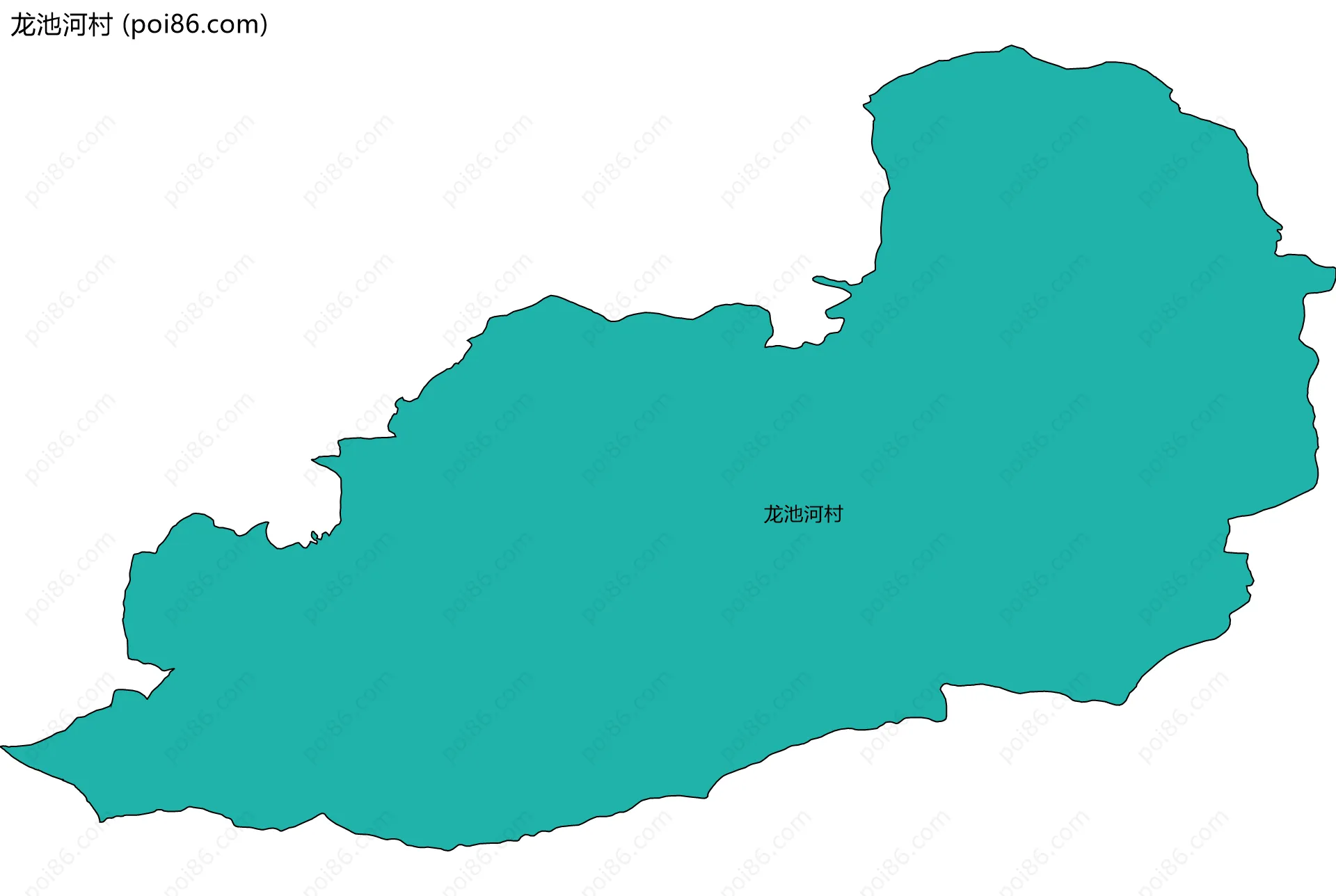 龙池河村边界地图