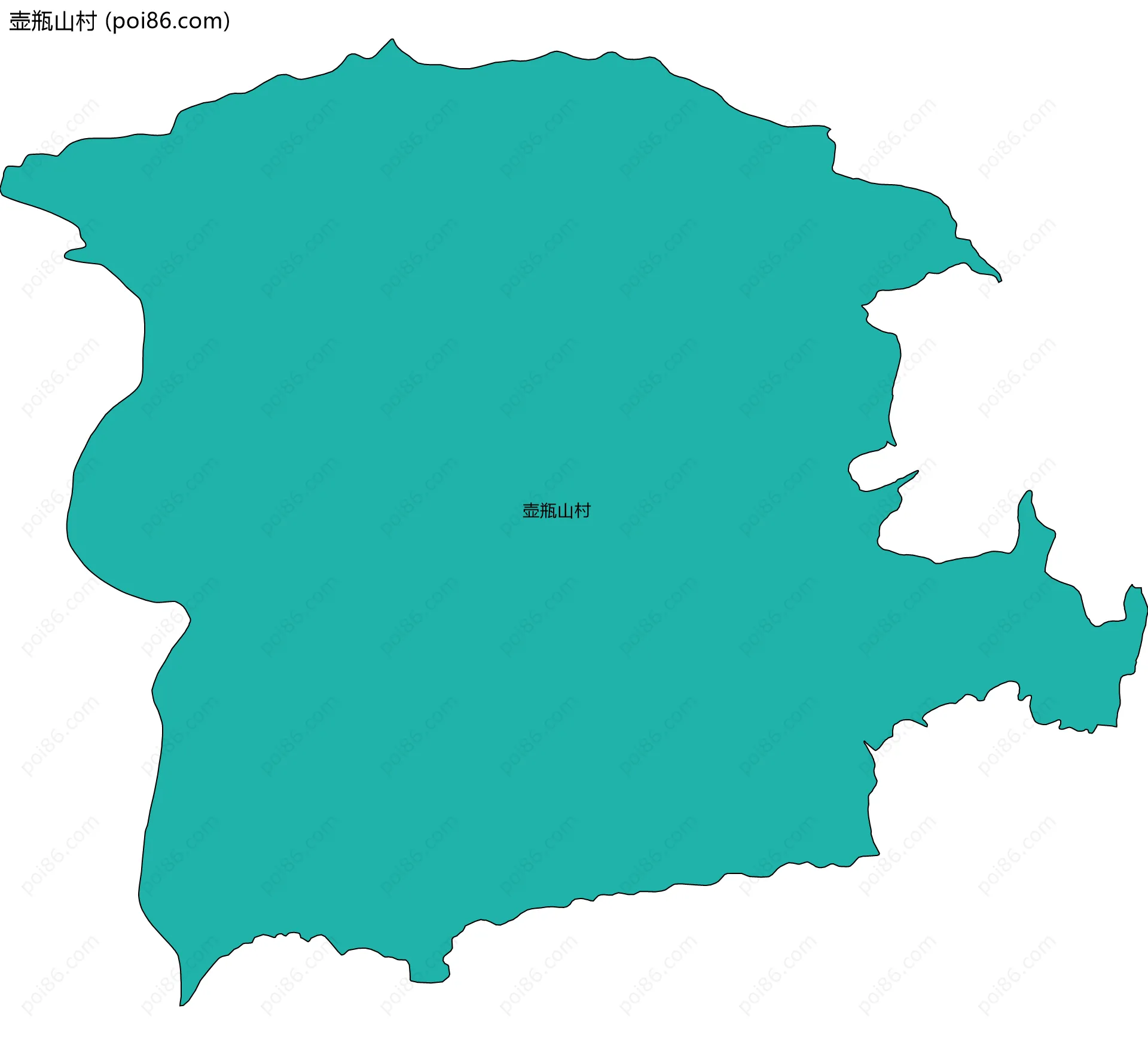 壶瓶山村边界地图
