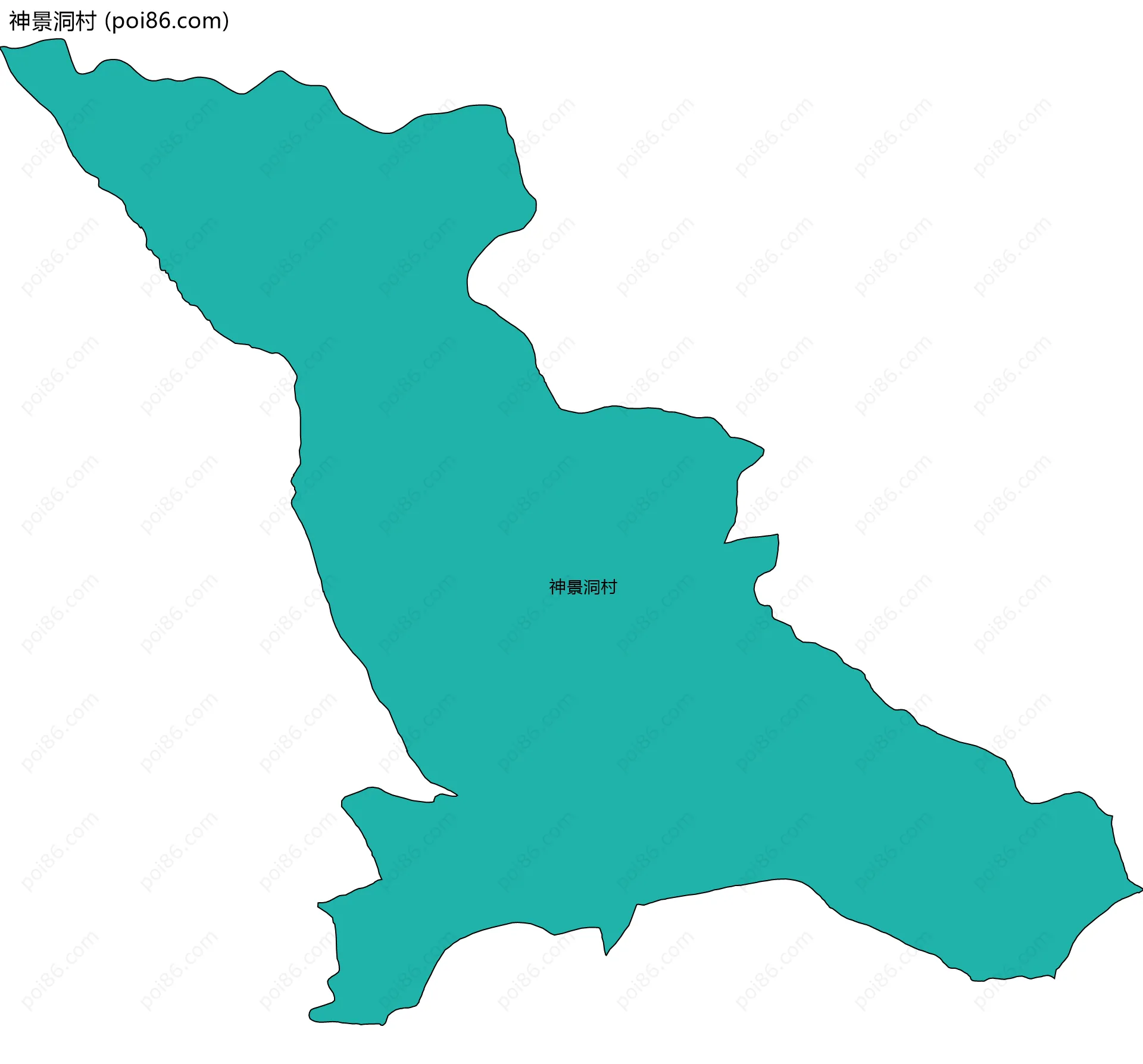 神景洞村边界地图