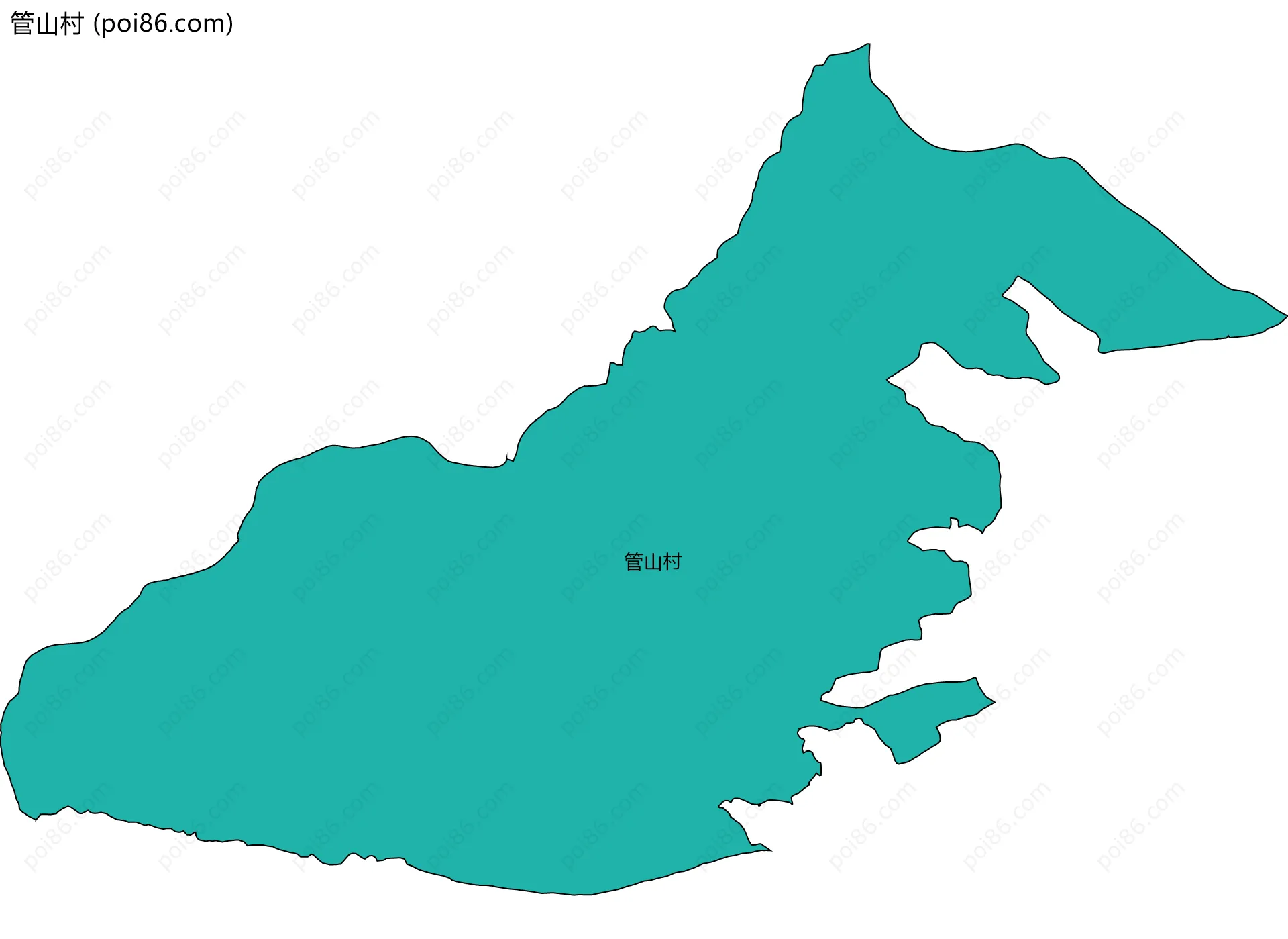 管山村边界地图