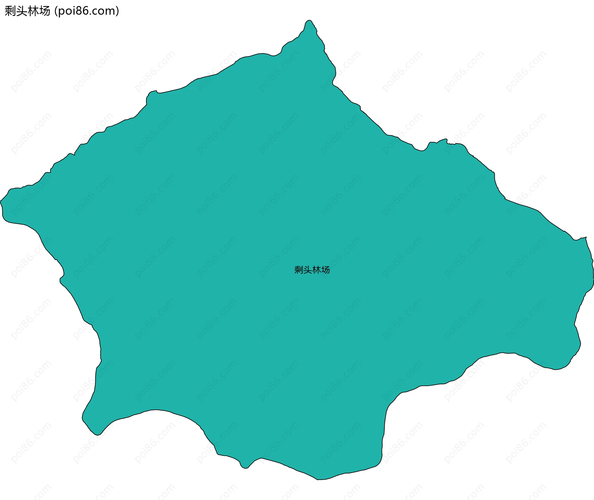 剩头林场边界地图