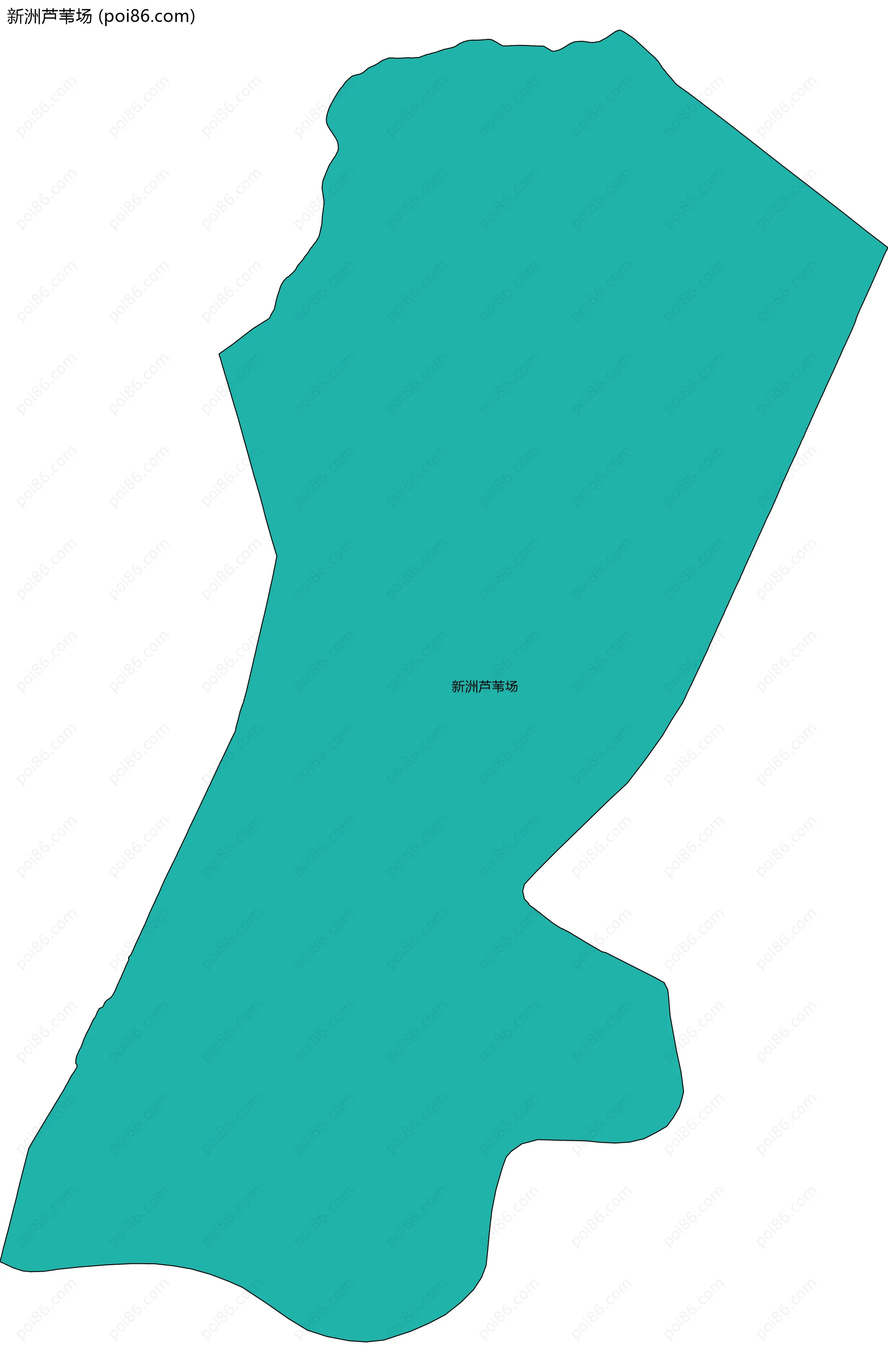 新洲芦苇场边界地图