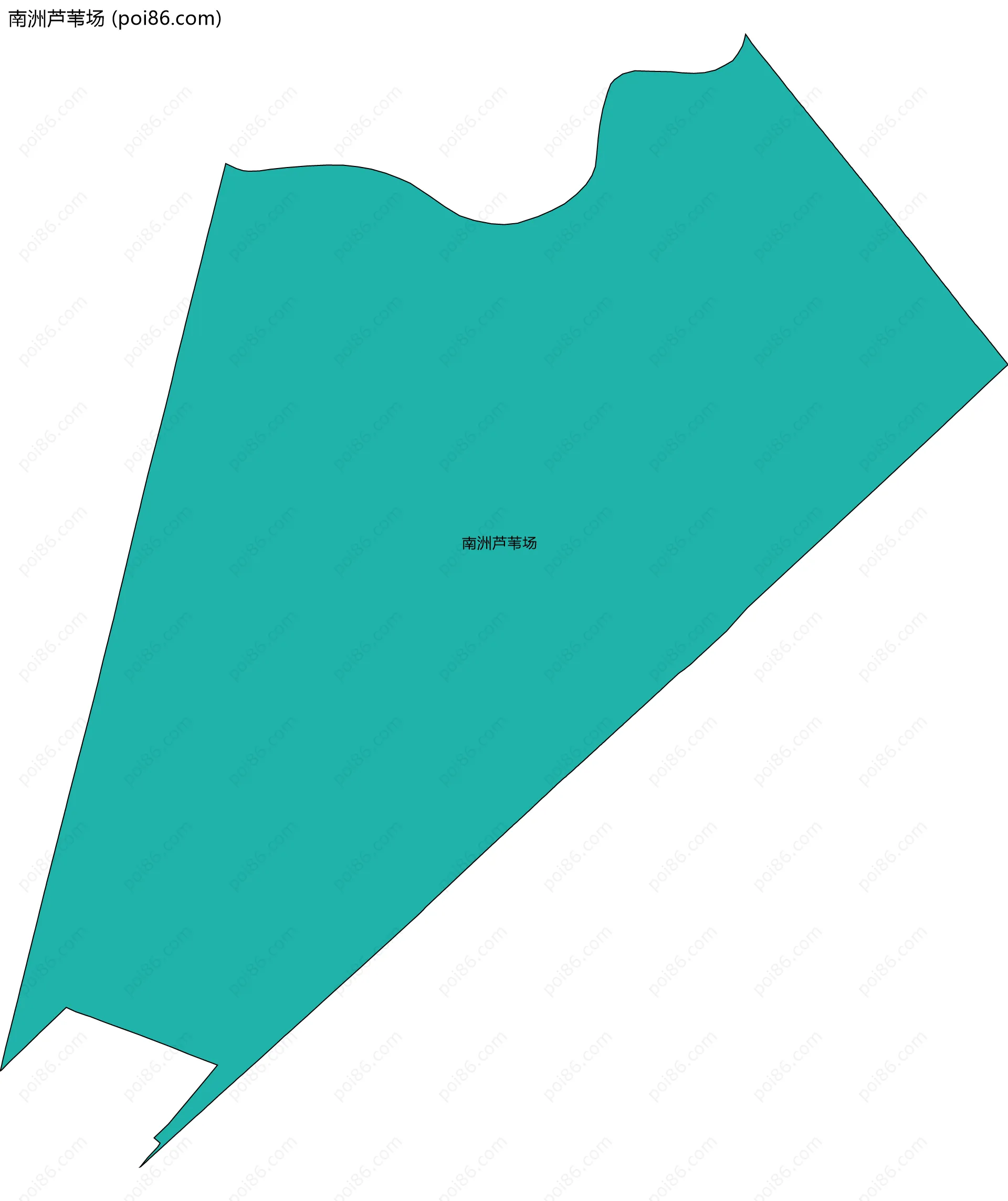 南洲芦苇场边界地图