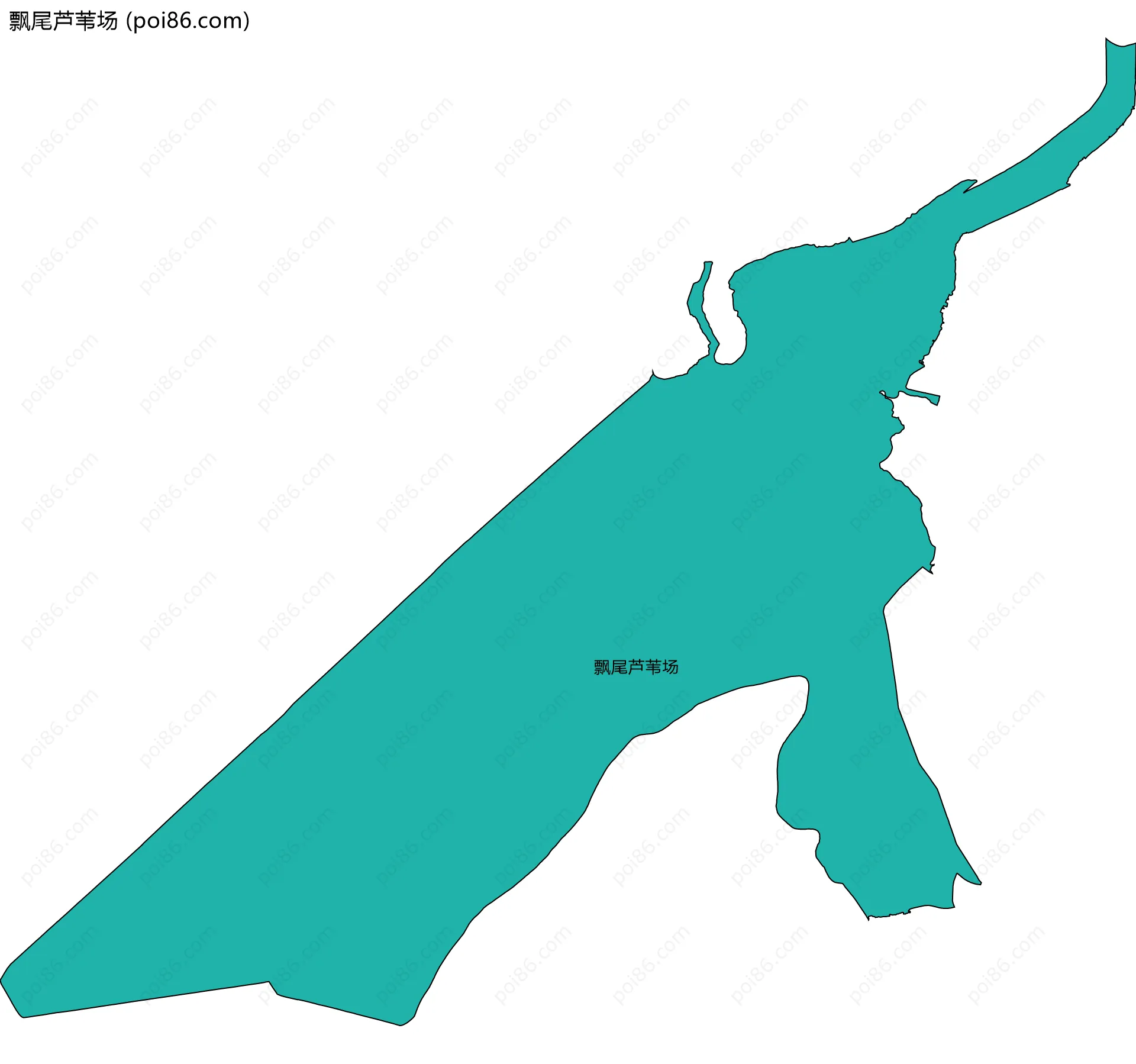 飘尾芦苇场边界地图