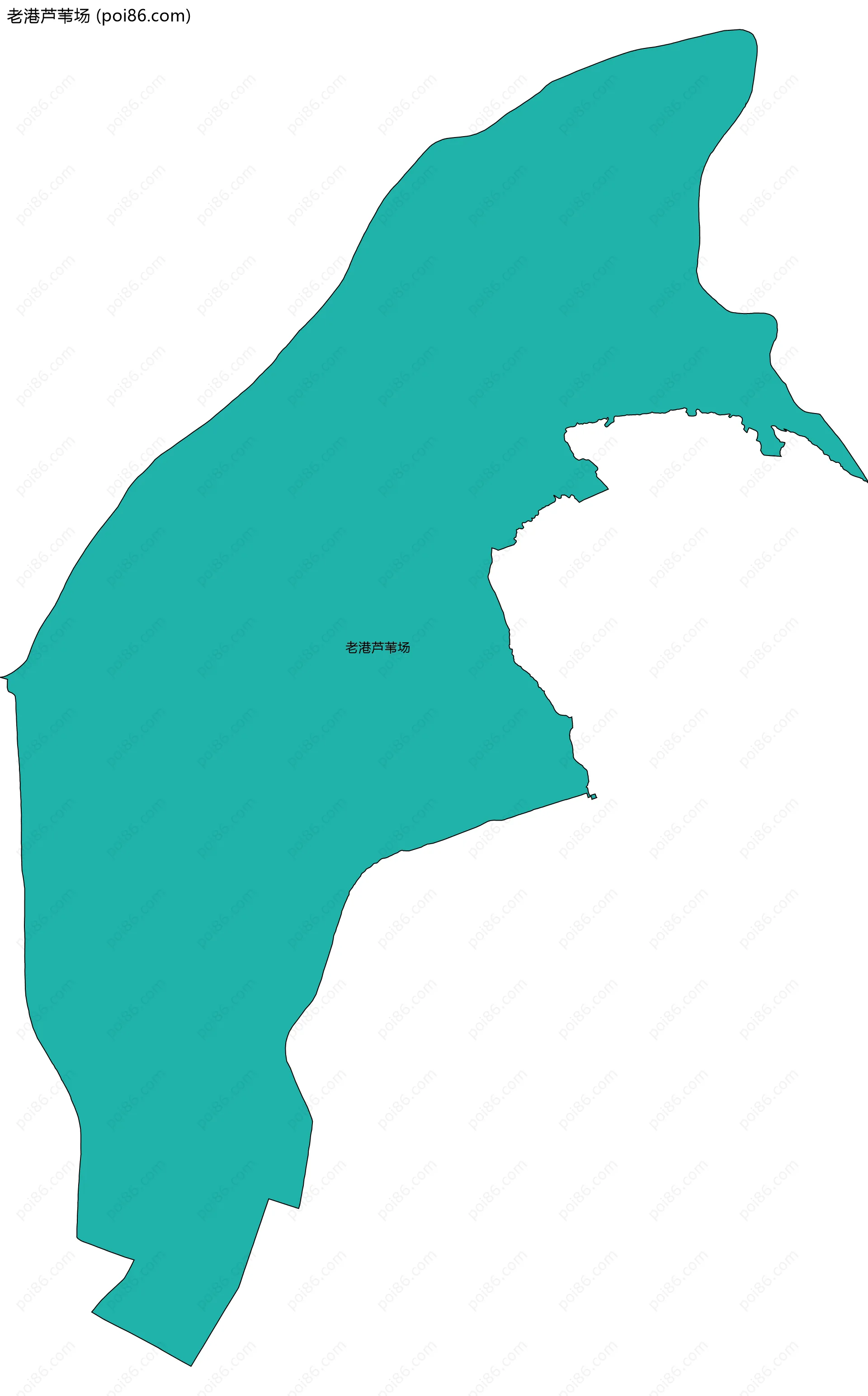 老港芦苇场边界地图