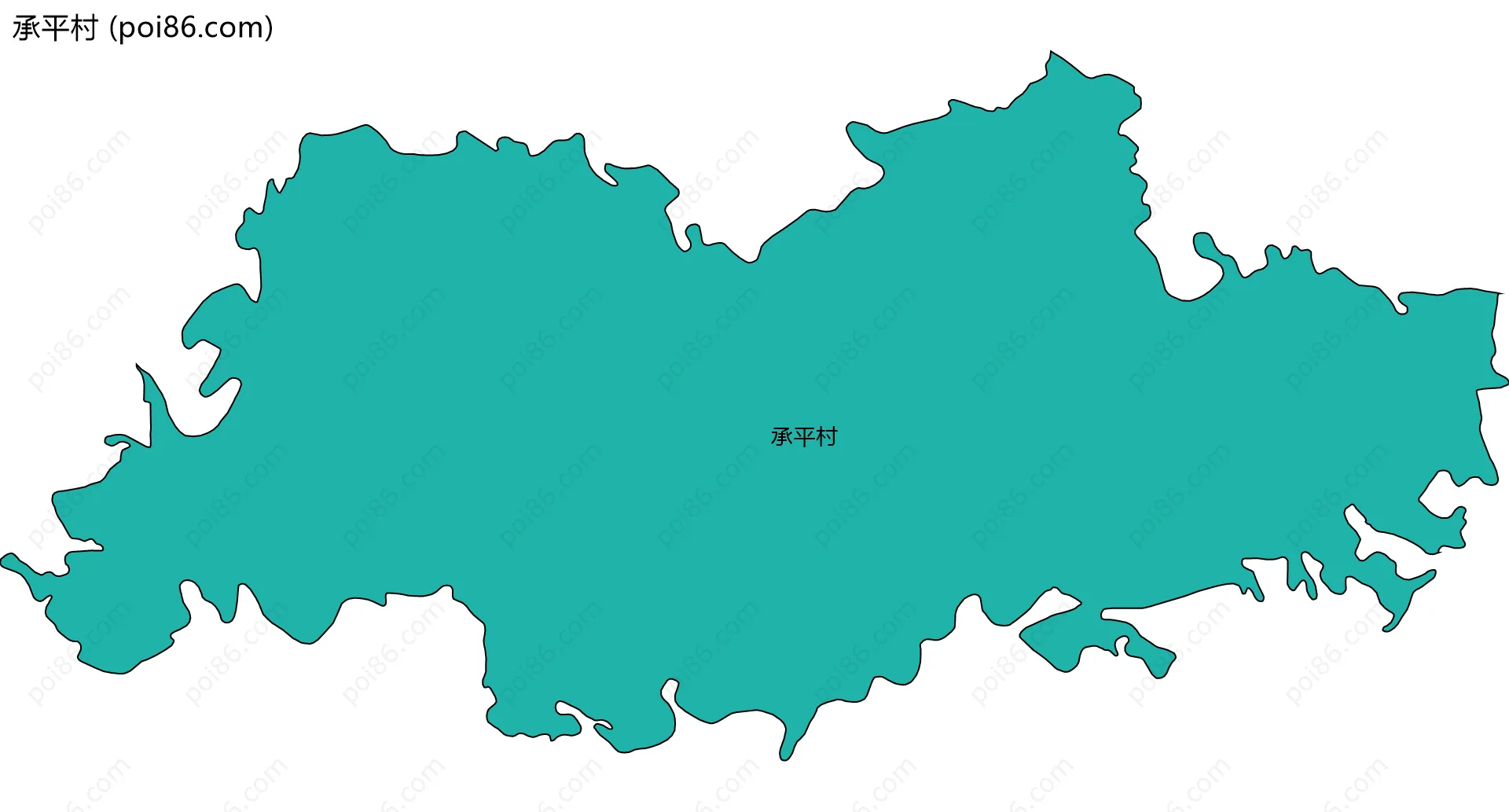 承平村边界地图