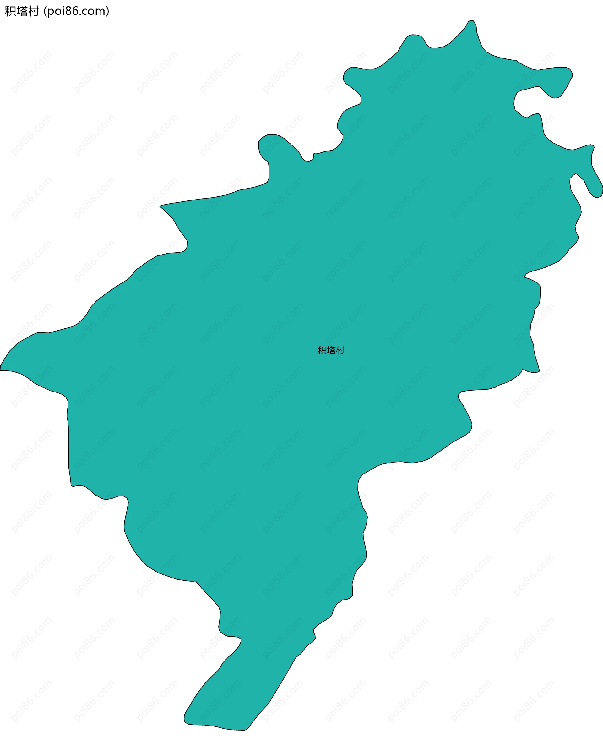 积塔村边界地图