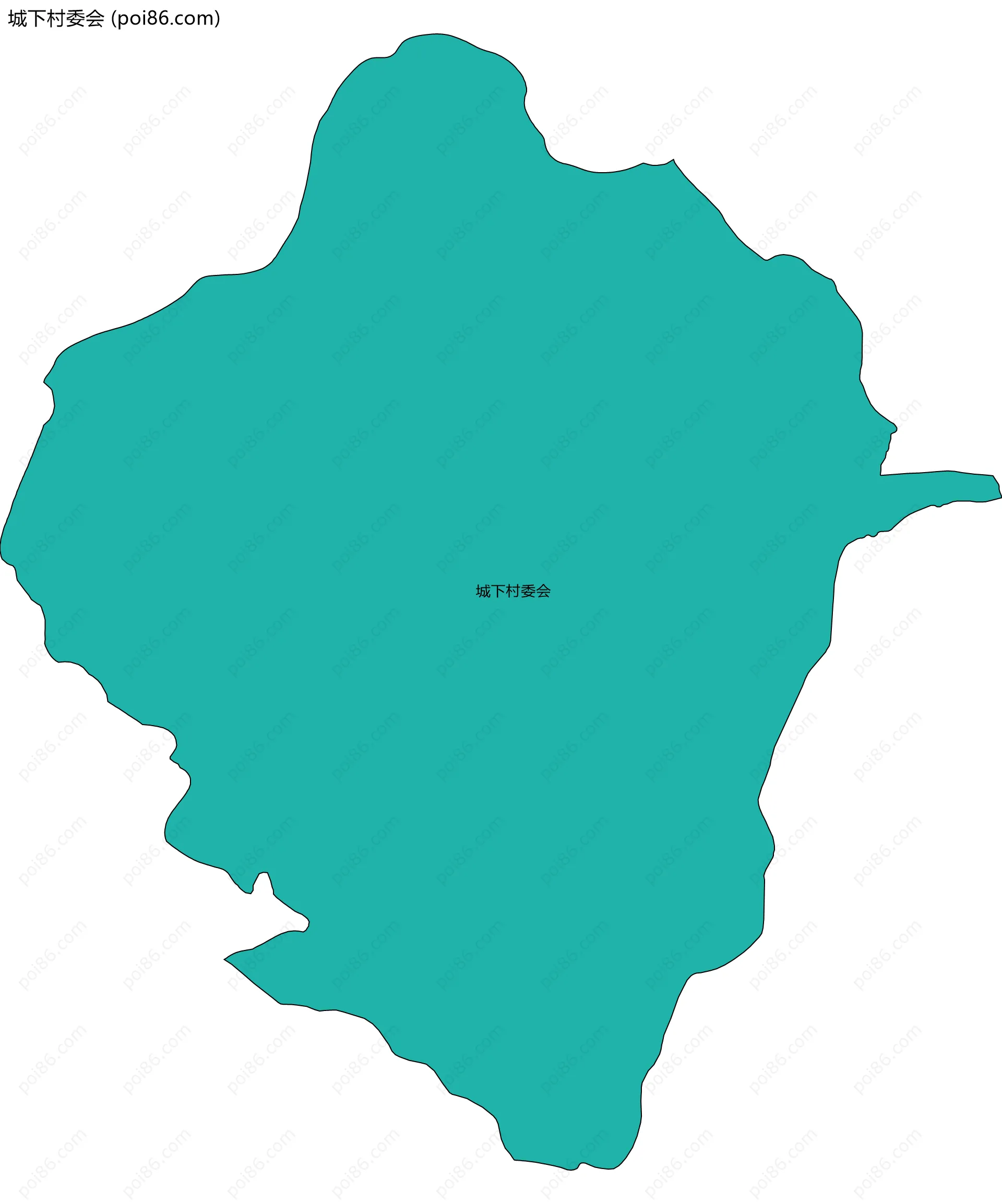 城下村委会边界地图