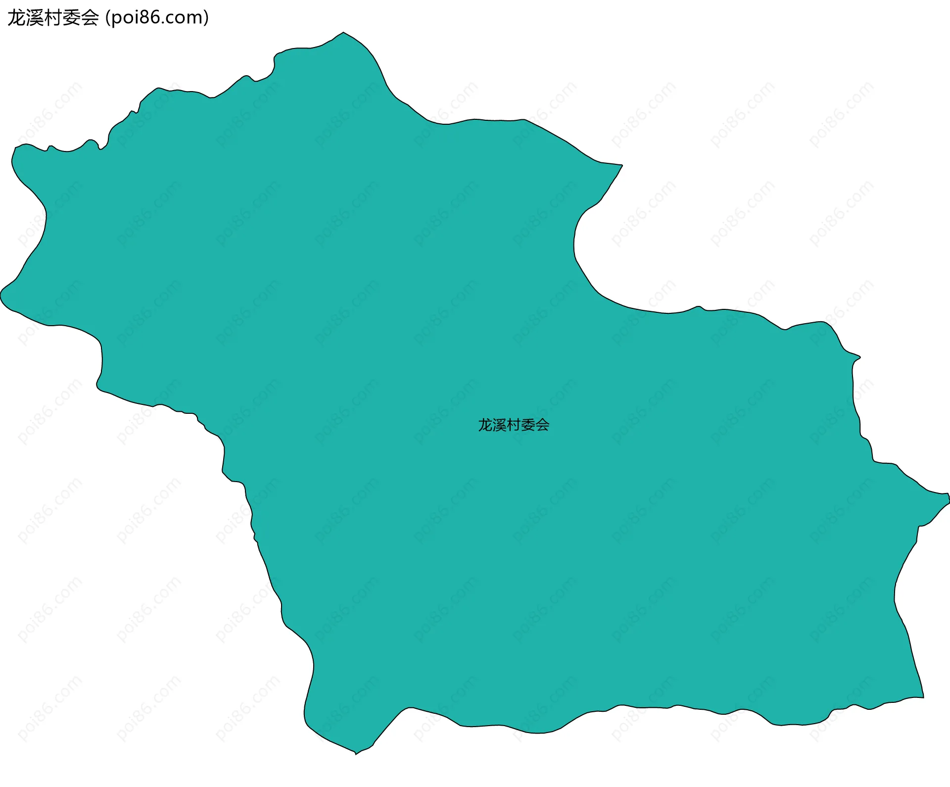 龙溪村委会边界地图