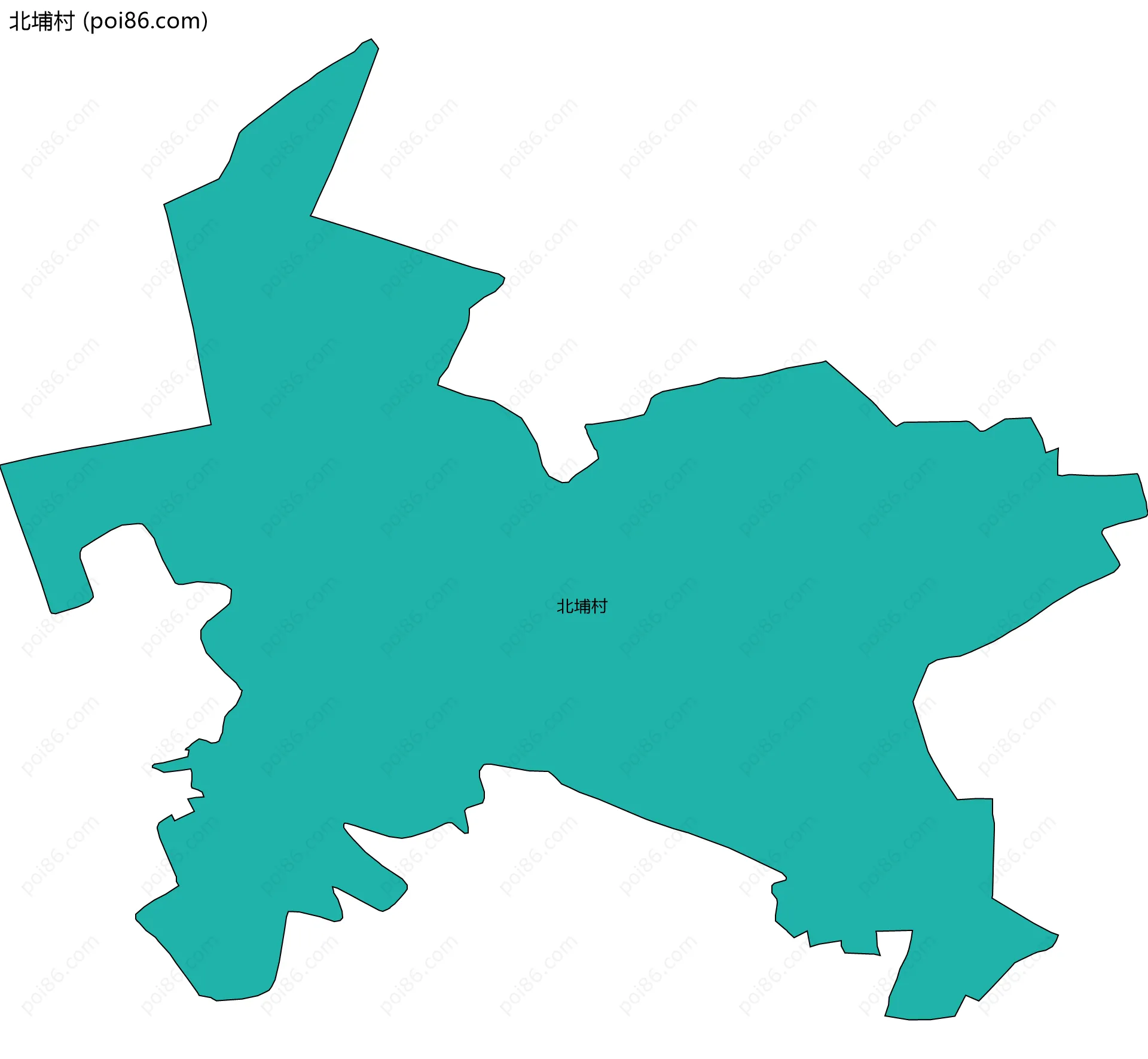 北埔村边界地图