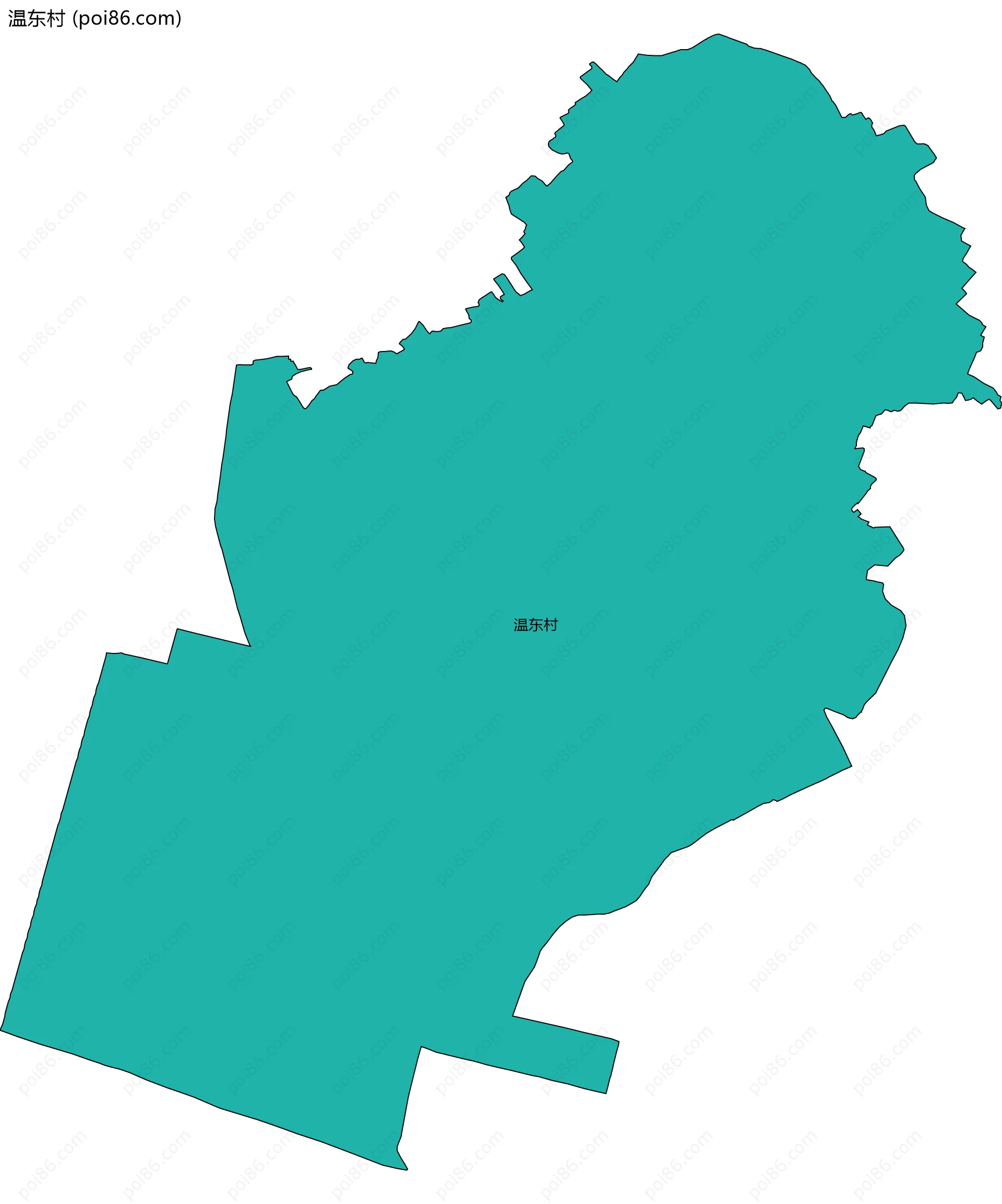 温东村边界地图