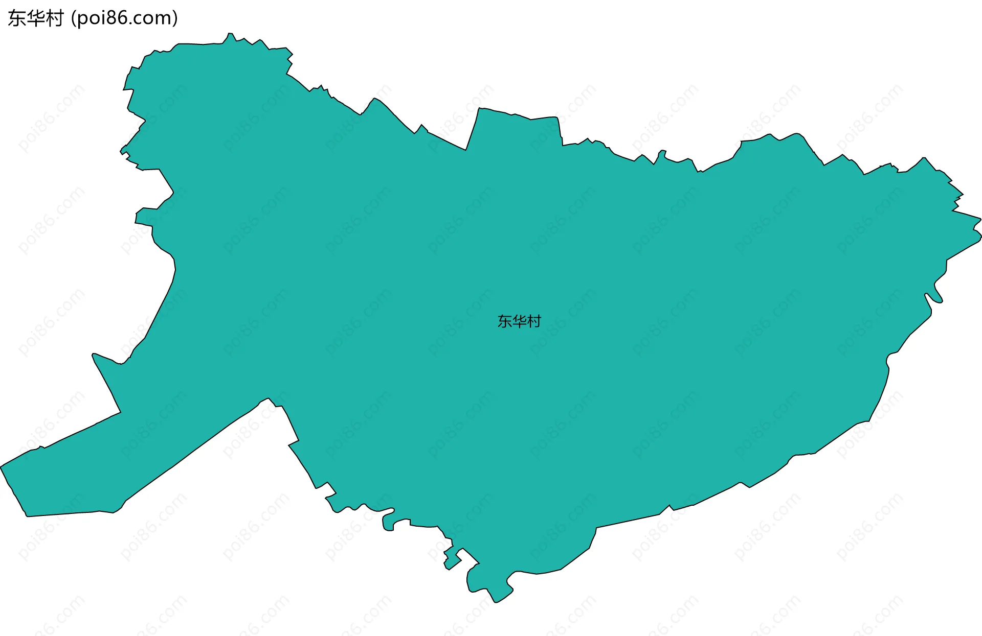 东华村边界地图