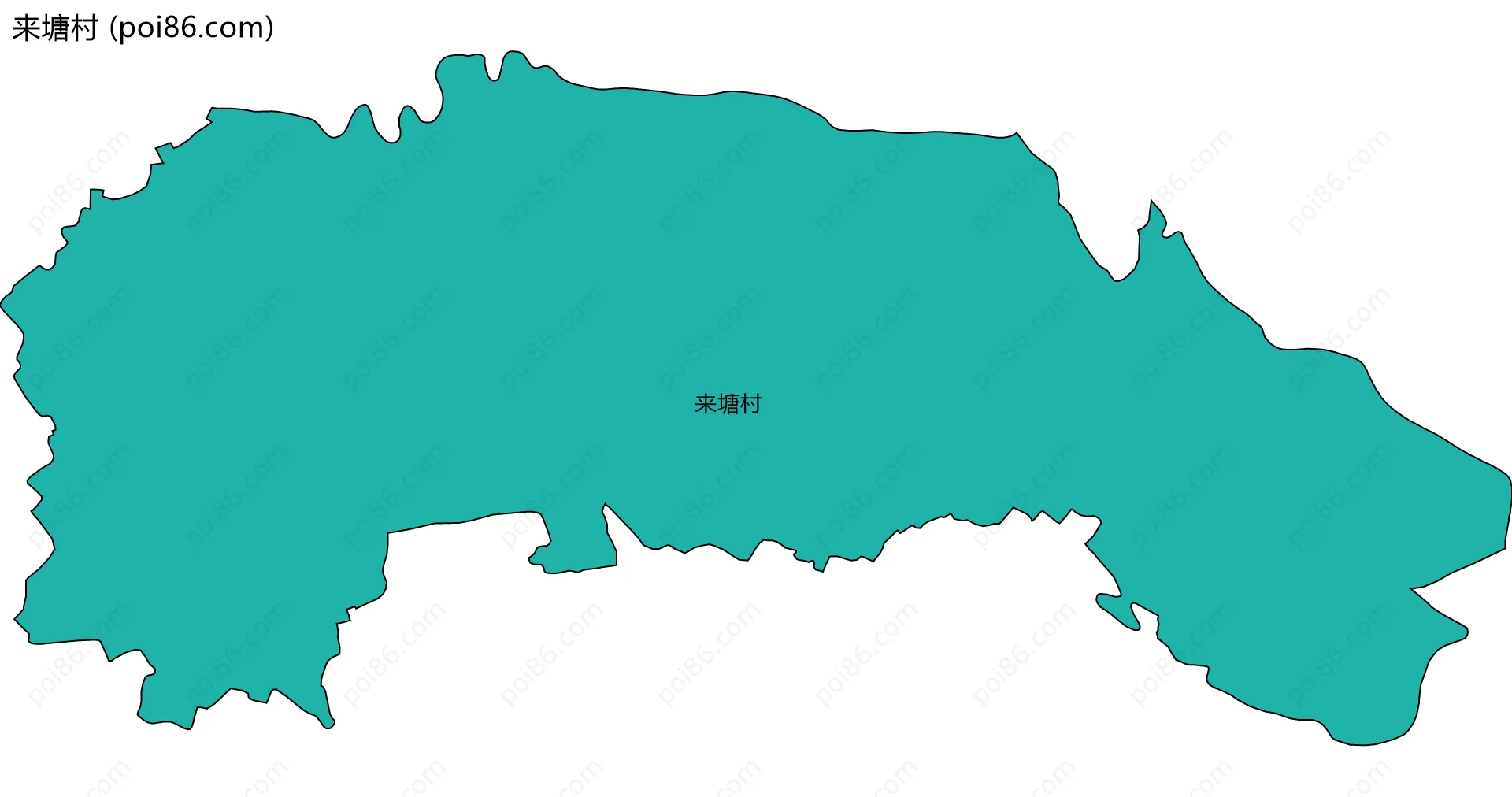 来塘村边界地图