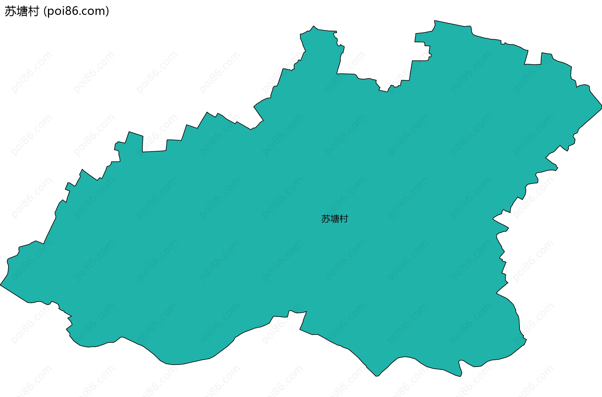 苏塘村边界地图