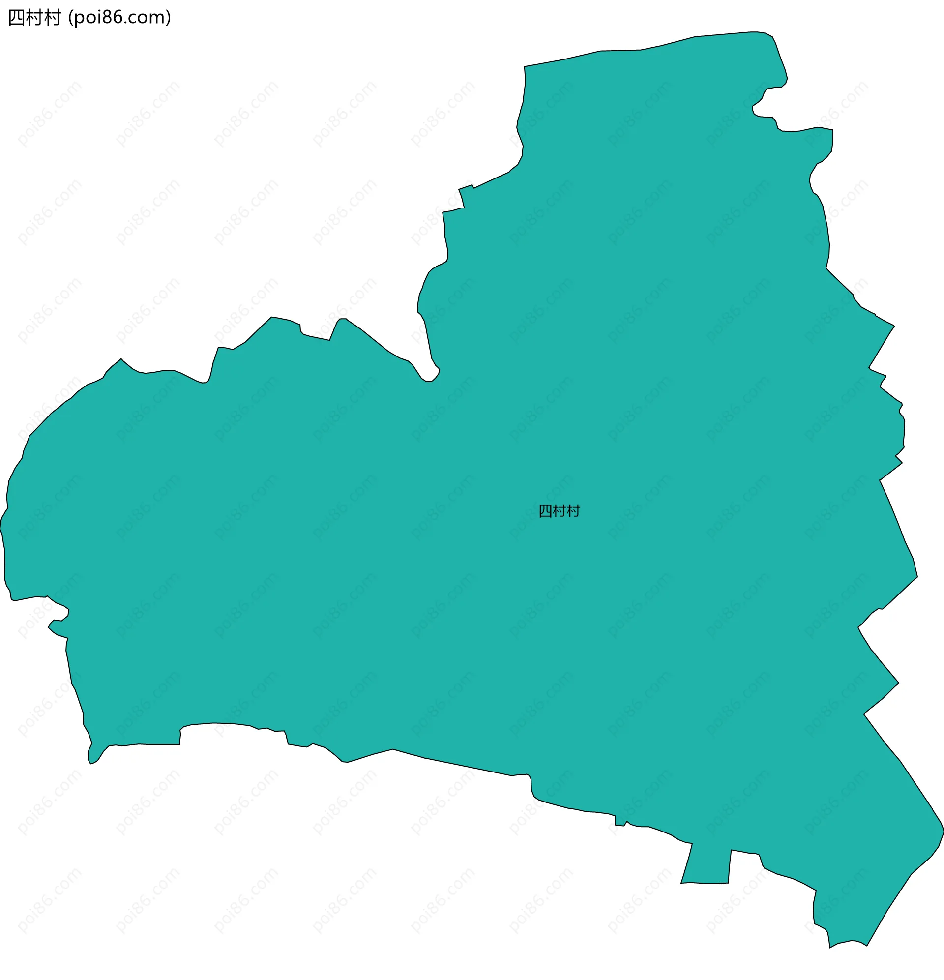 四村村边界地图