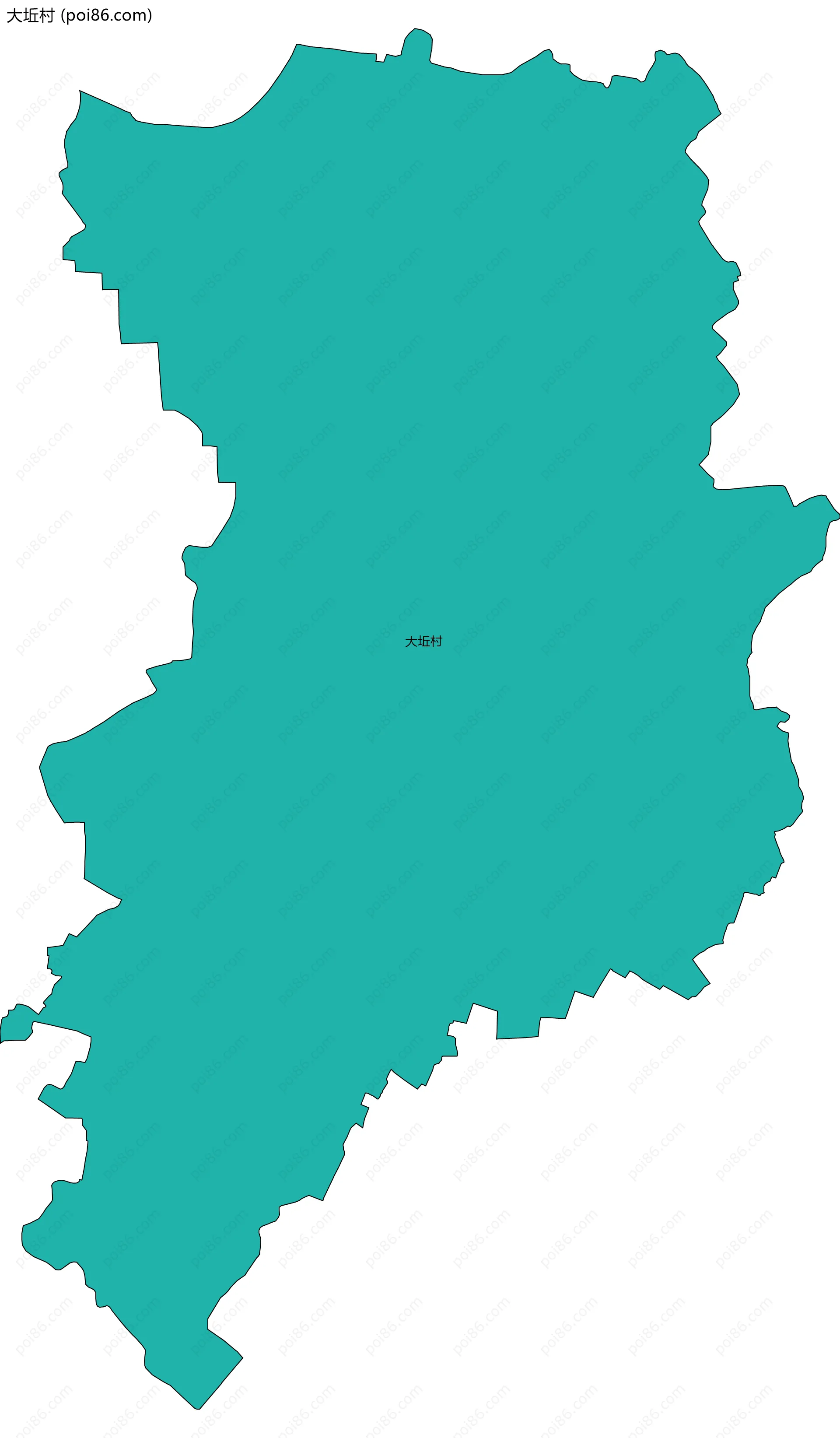 大坵村边界地图