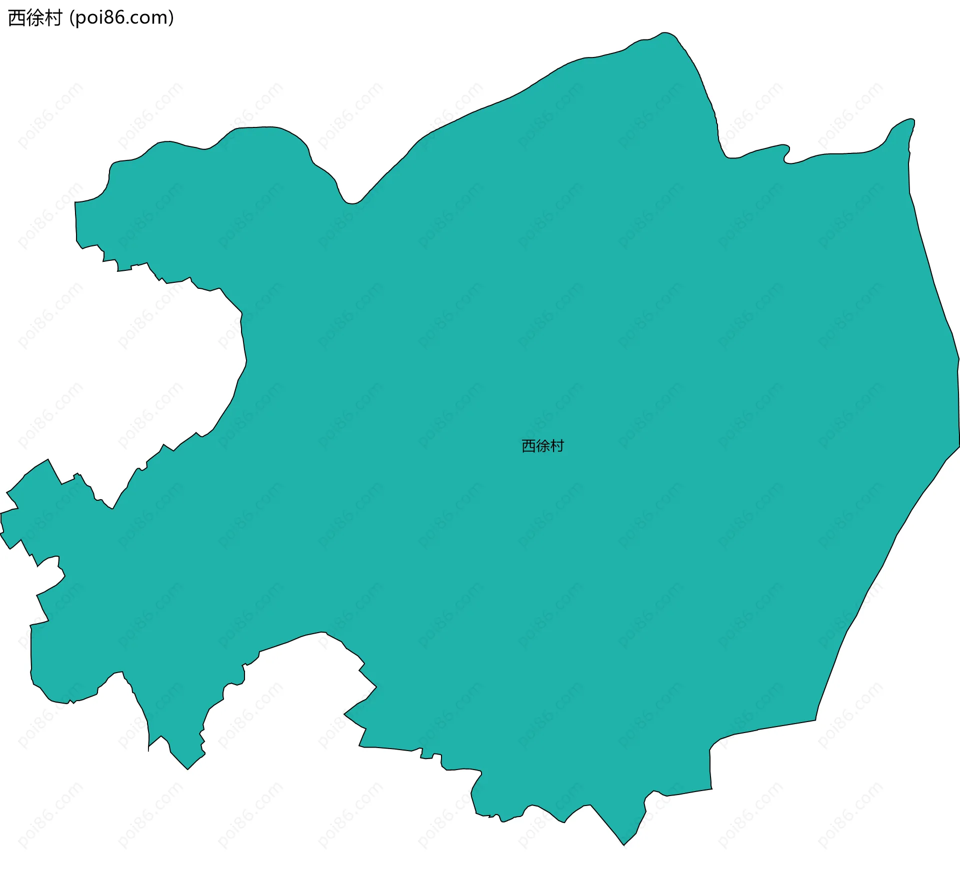 西徐村边界地图