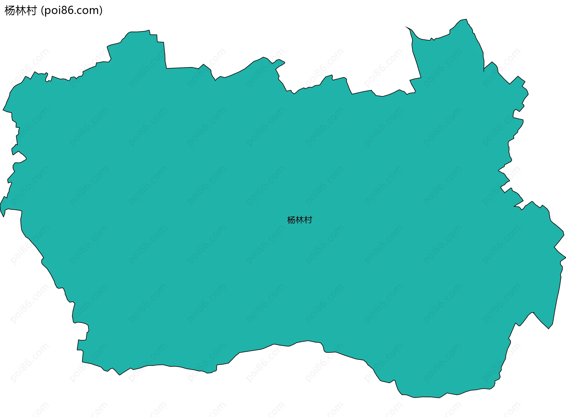 杨林村边界地图