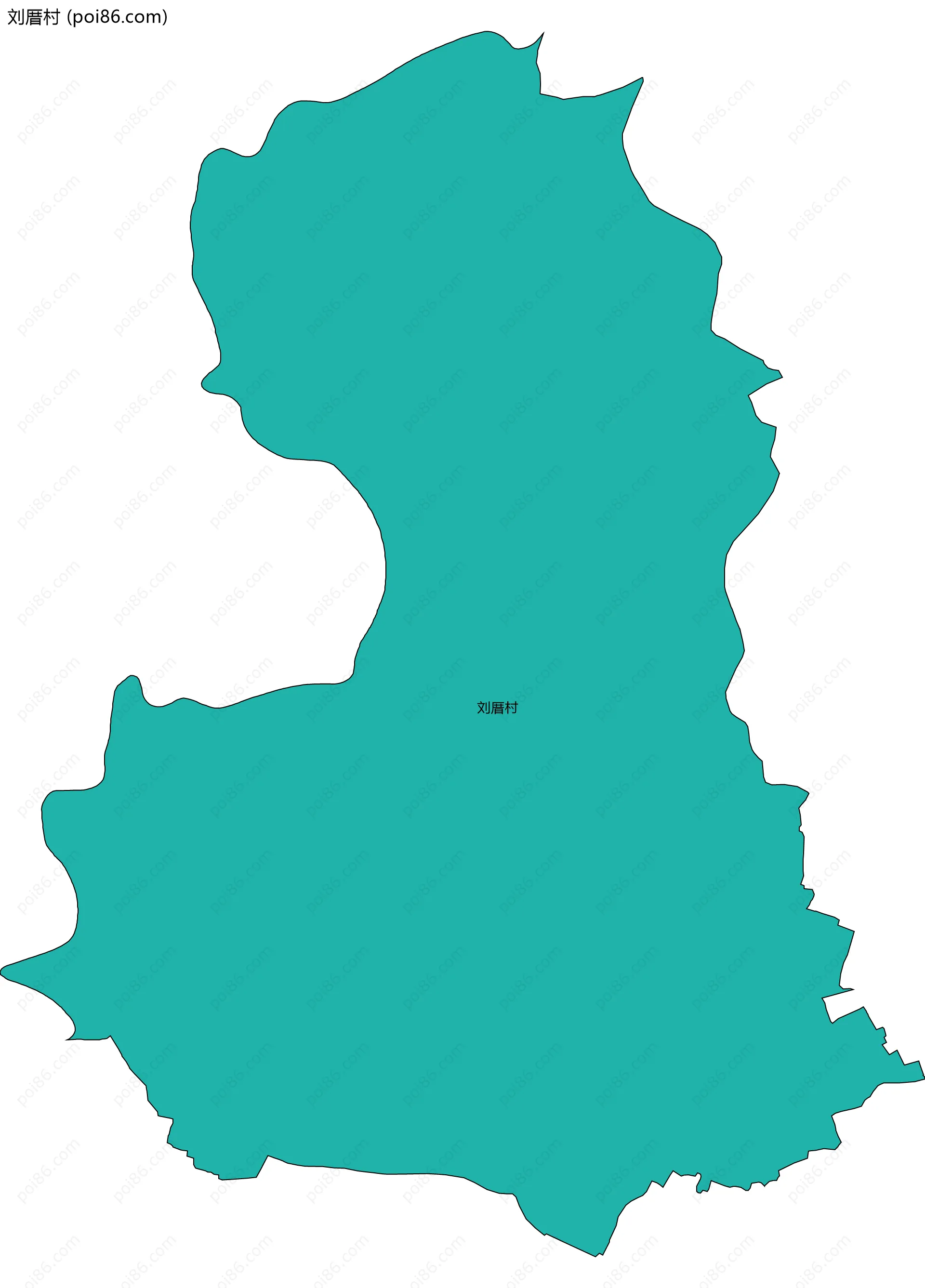 刘厝村边界地图