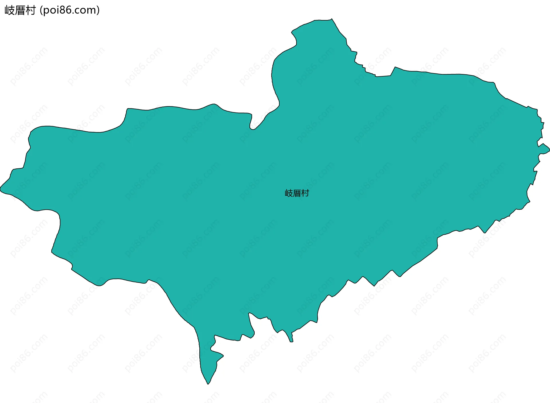 岐厝村边界地图