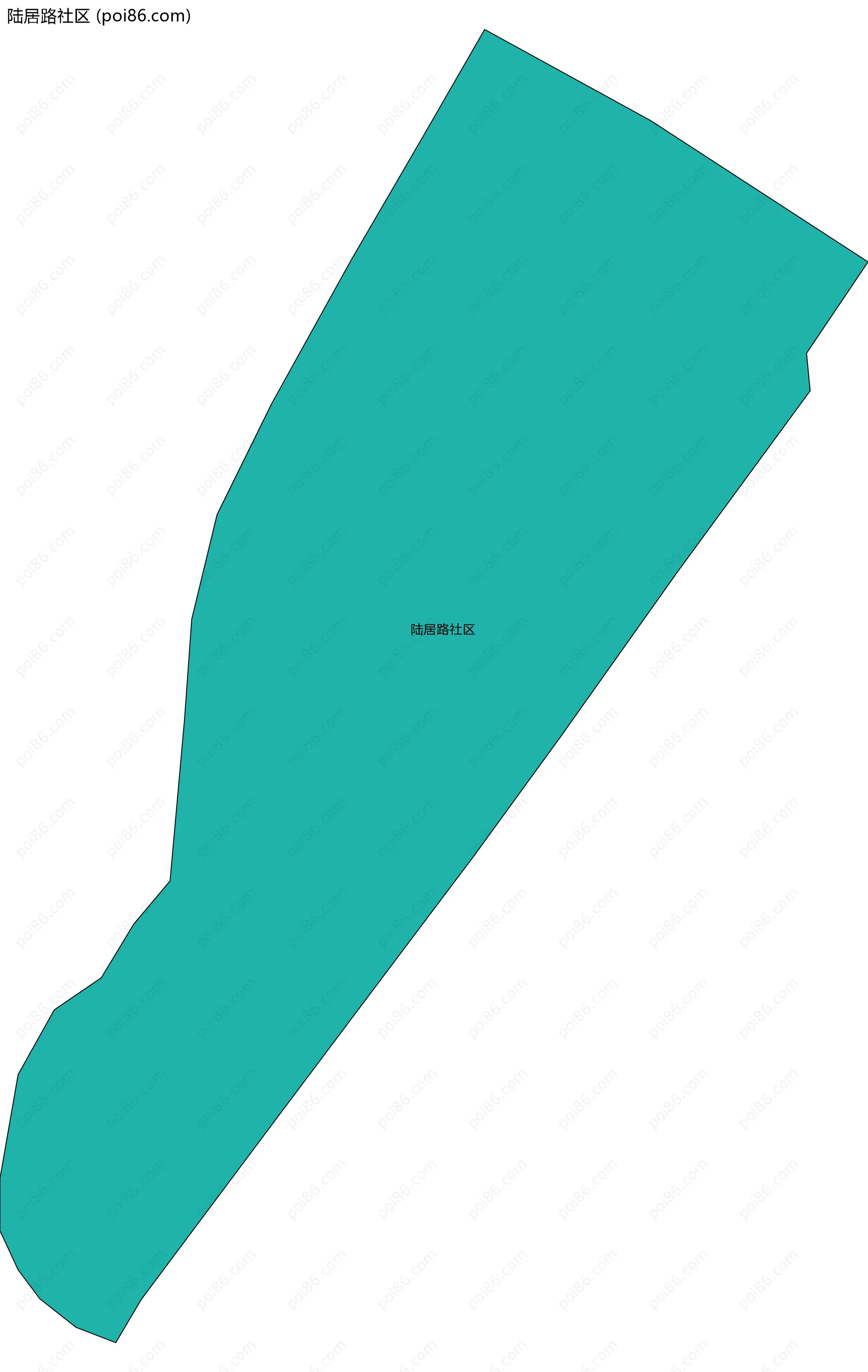 陆居路社区边界地图