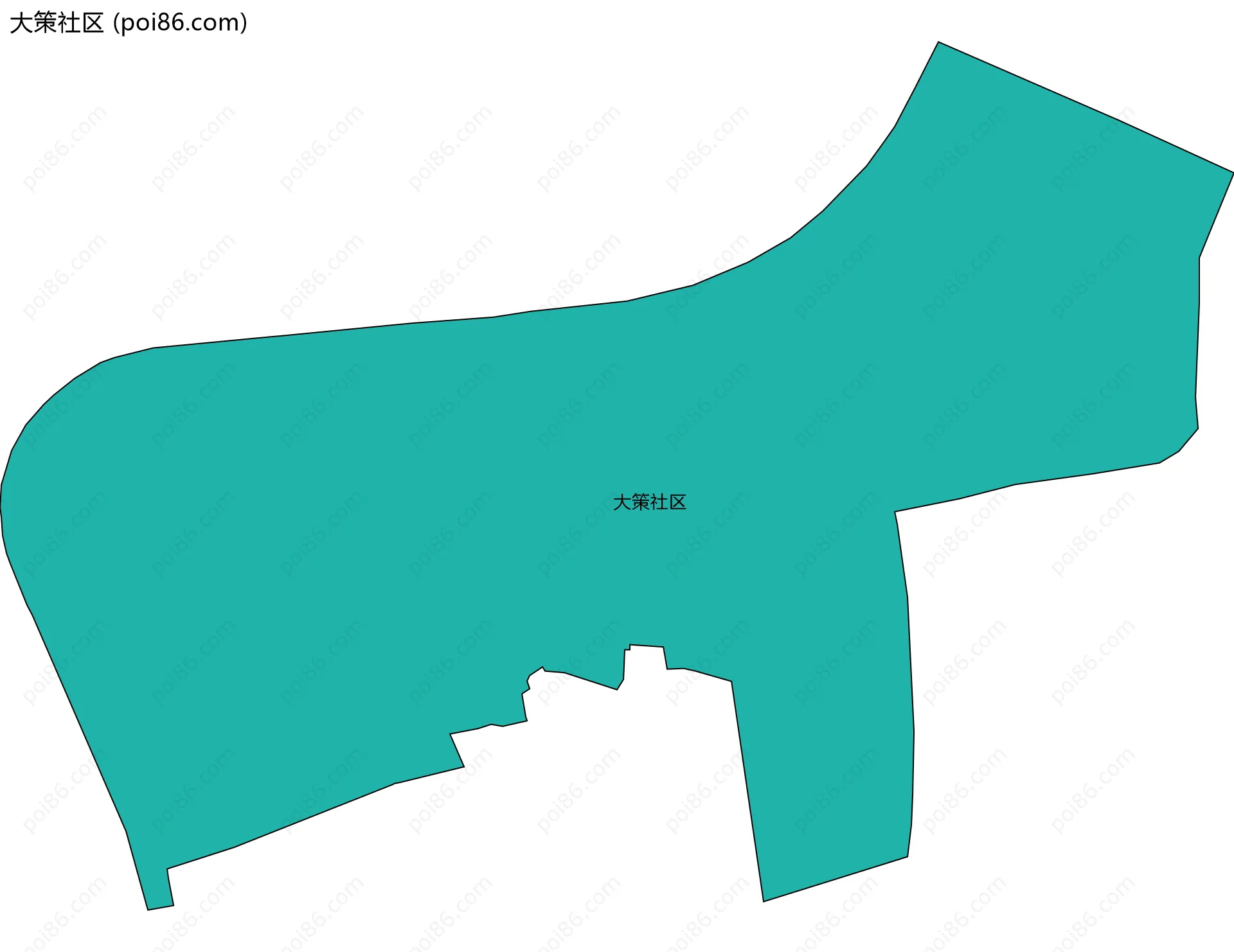 大策社区边界地图