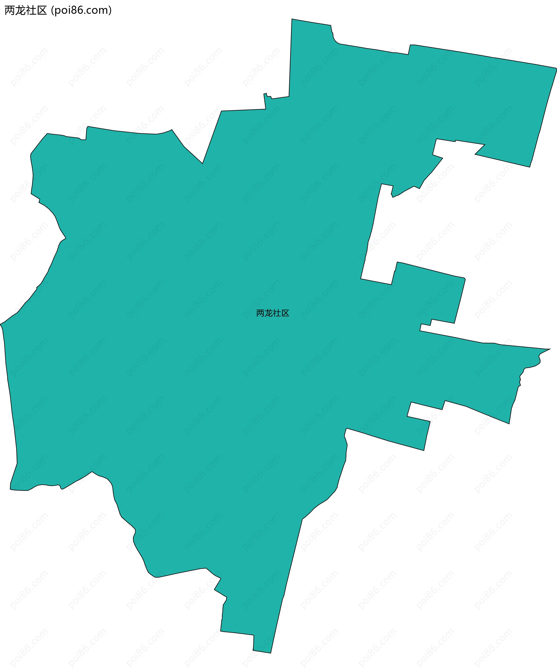 两龙社区边界地图