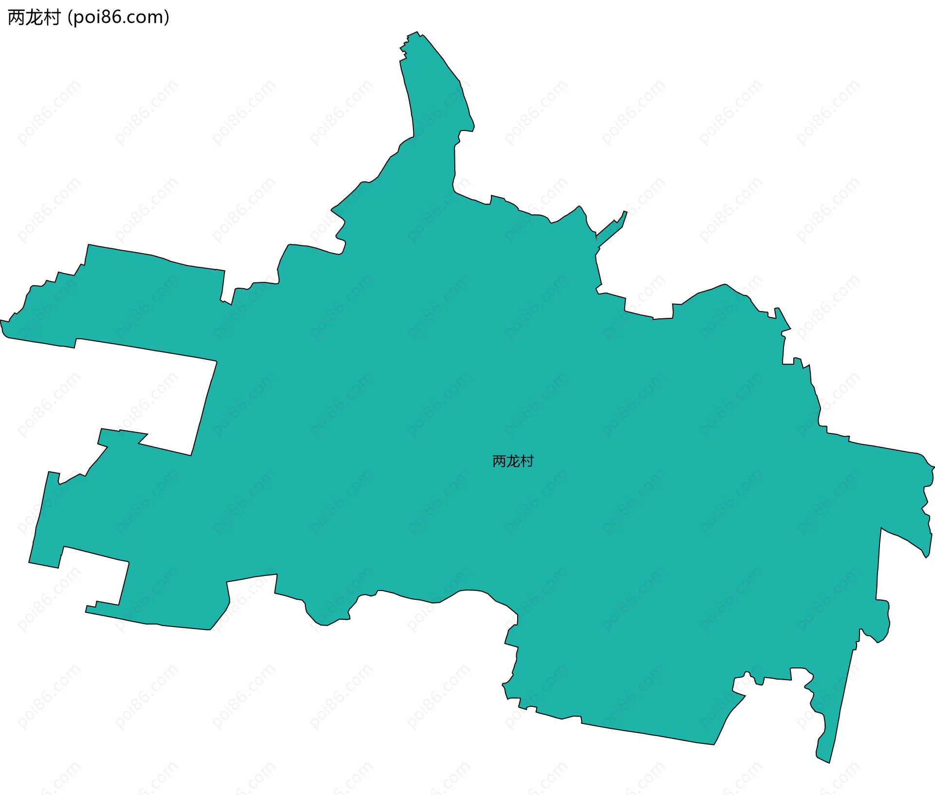 两龙村边界地图