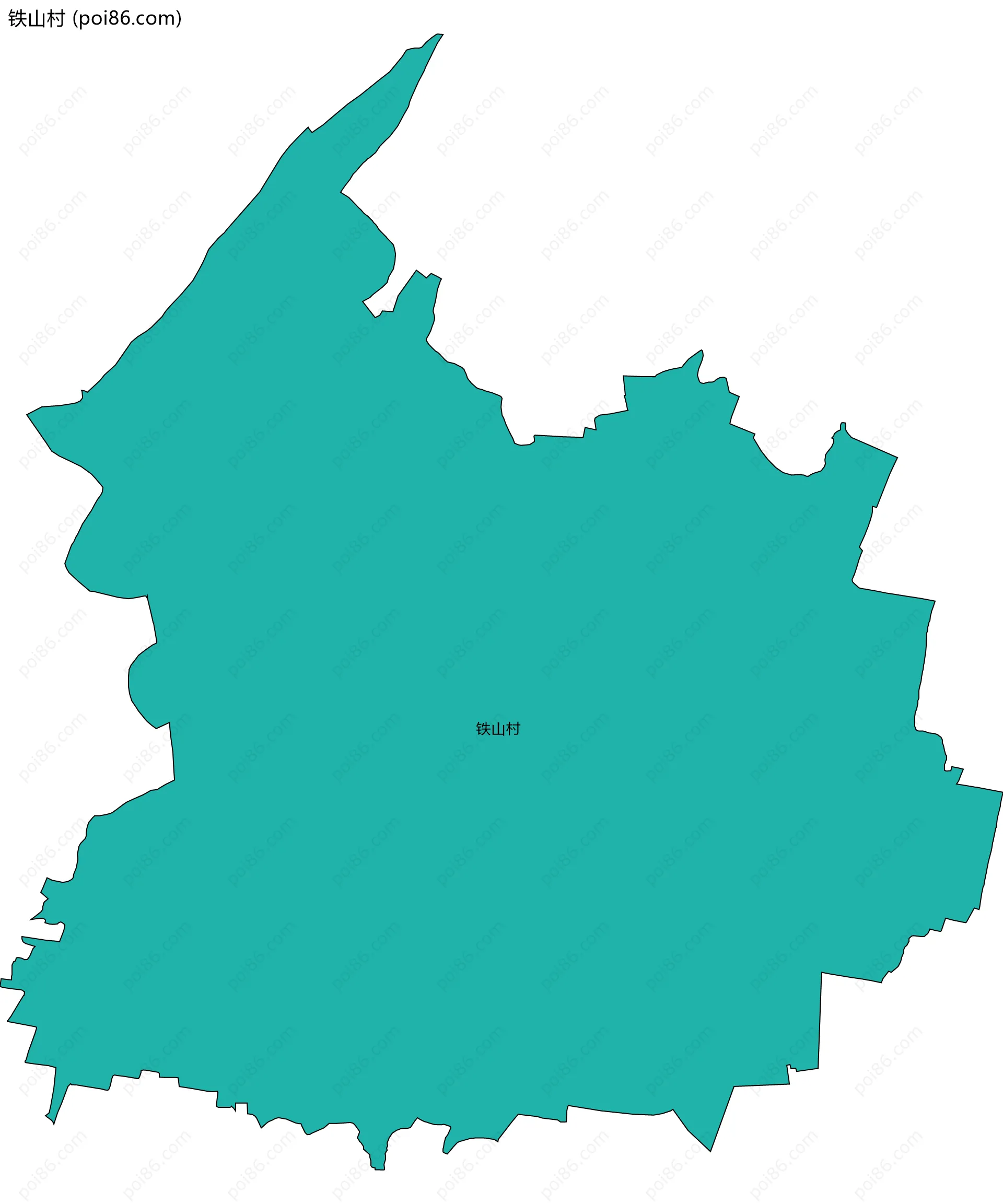 铁山村边界地图