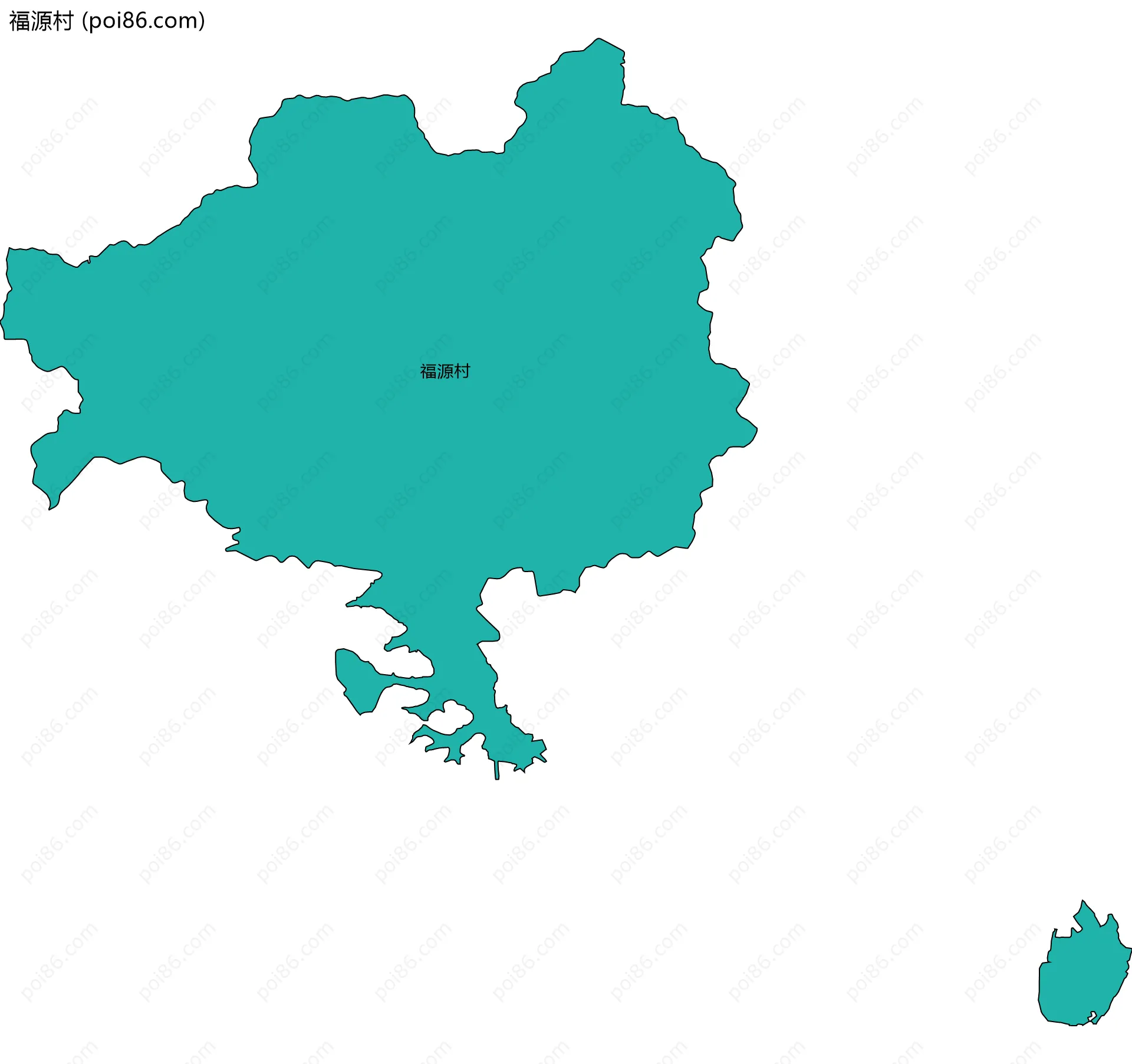 福源村边界地图