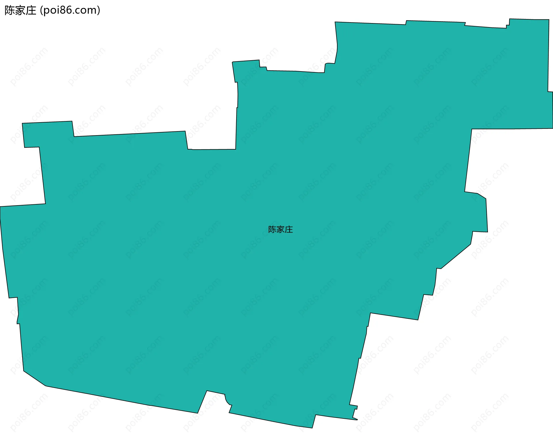 陈家庄边界地图