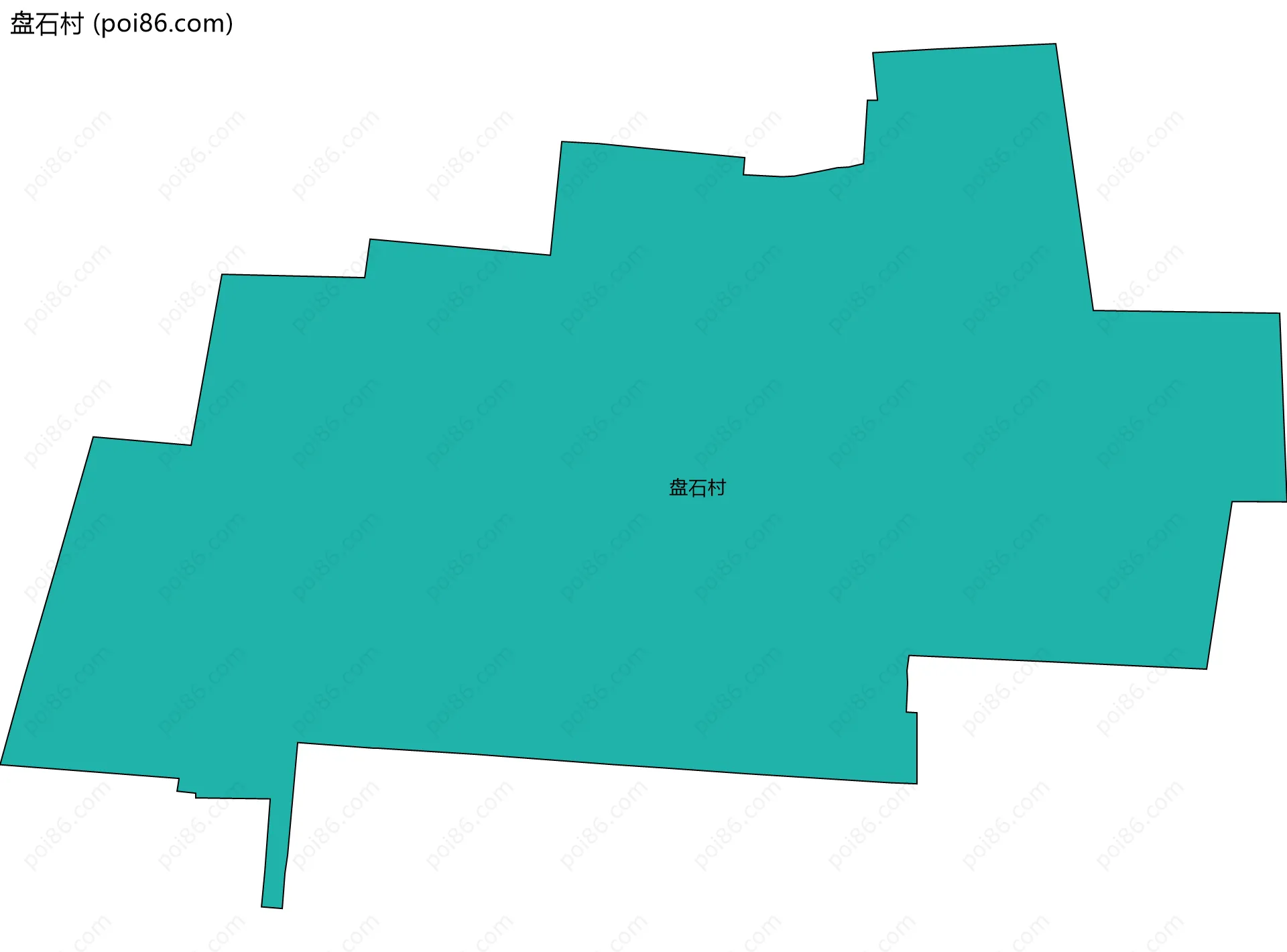 盘石村边界地图