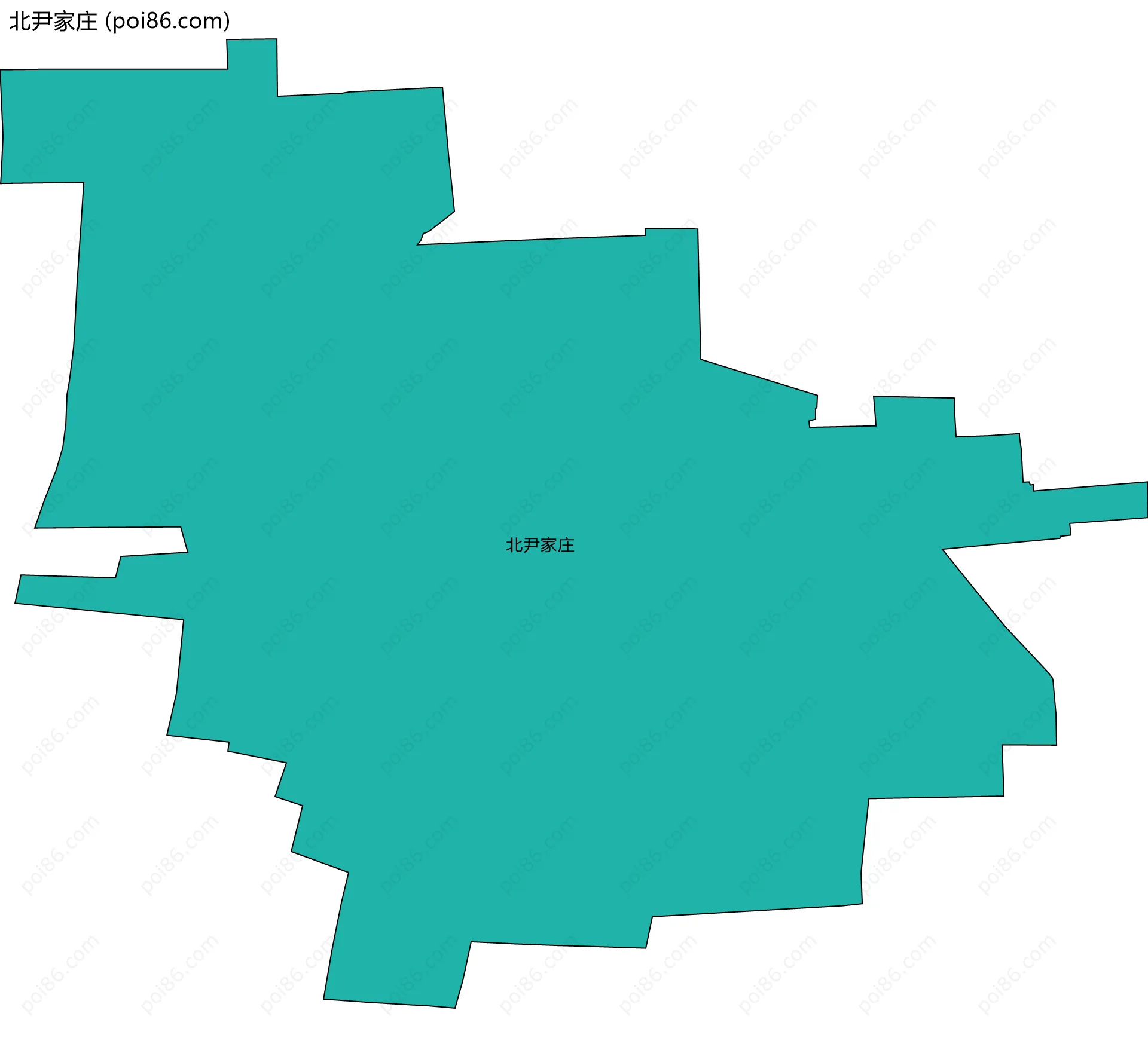 北尹家庄边界地图