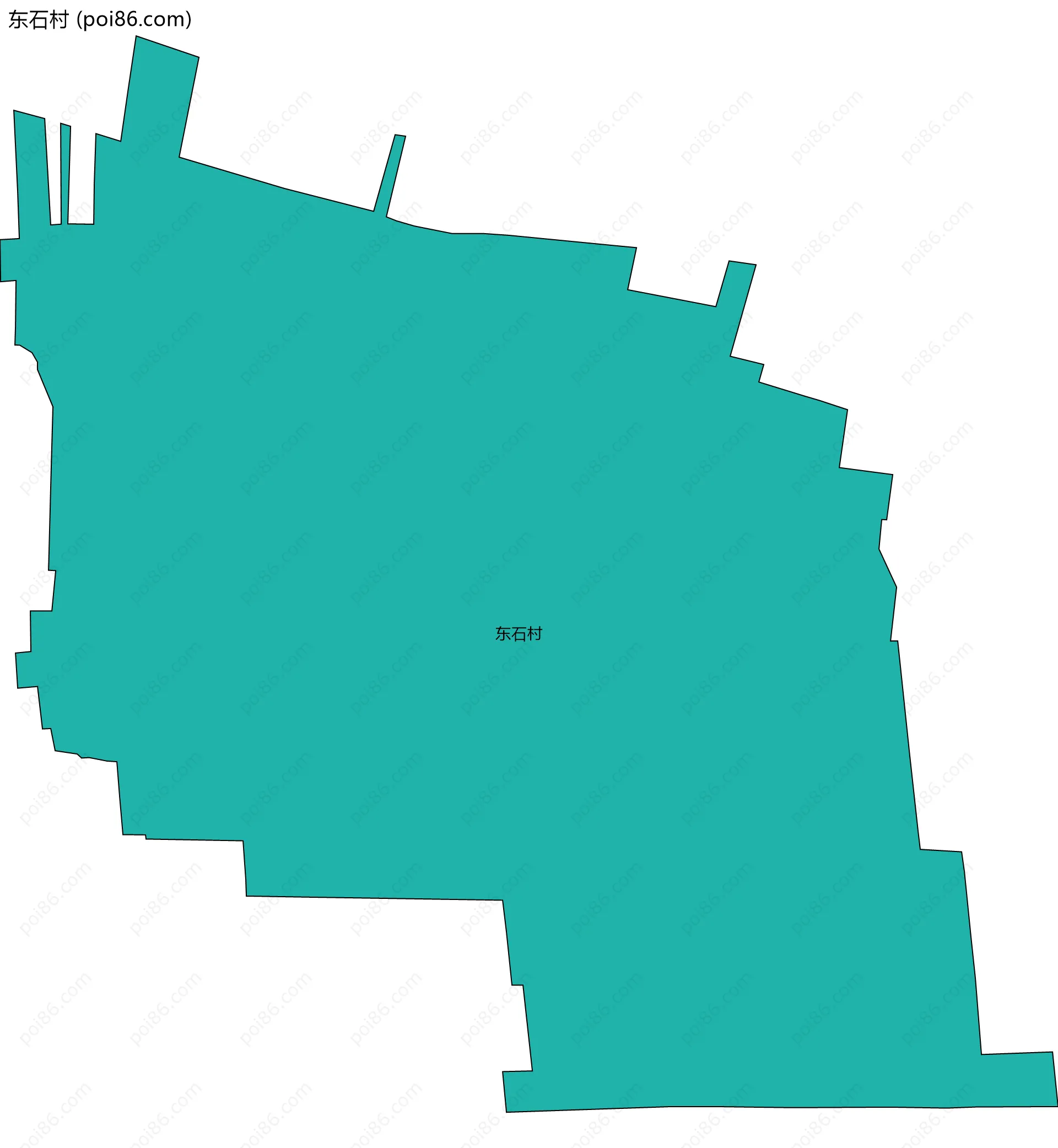 东石村边界地图