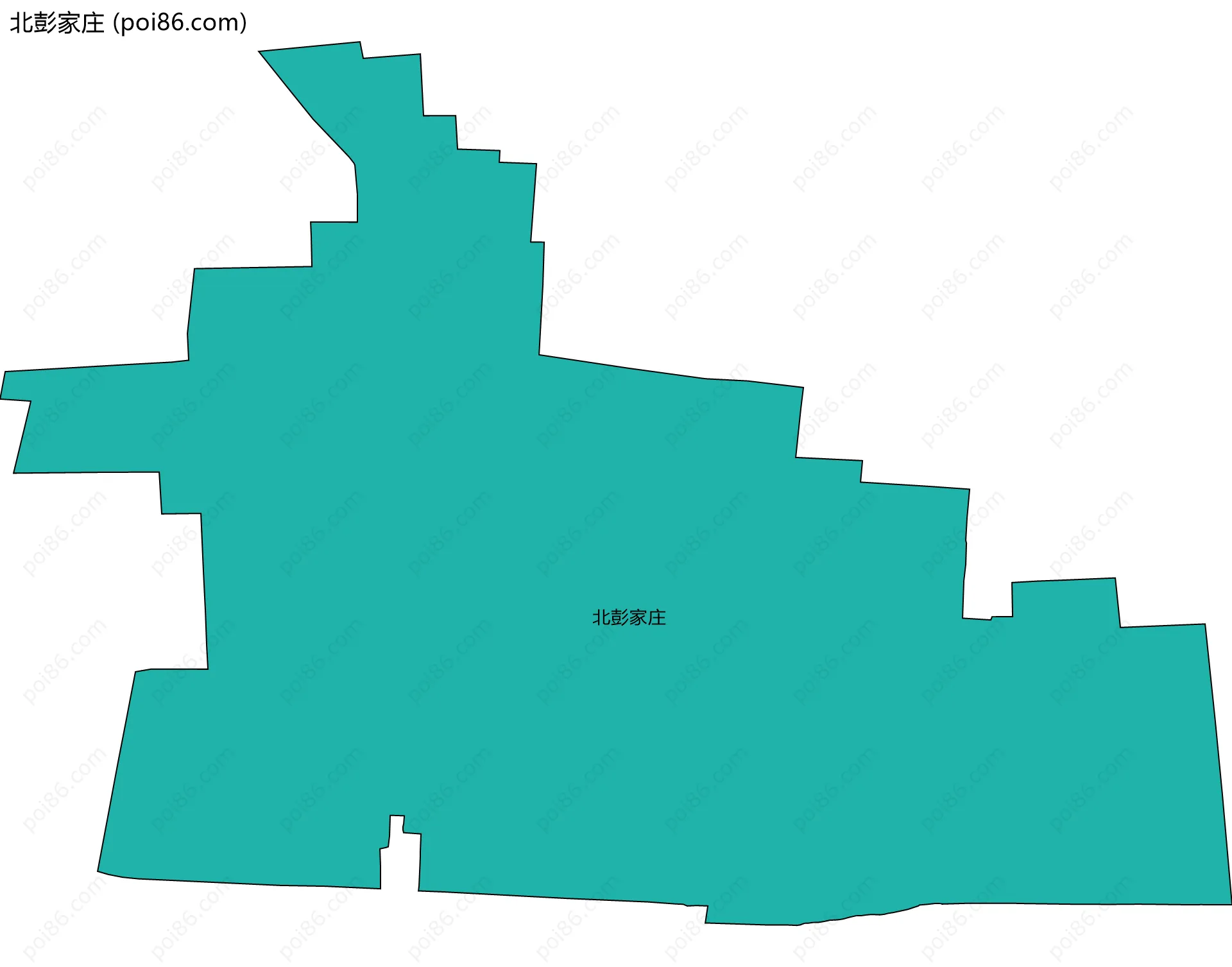 北彭家庄边界地图