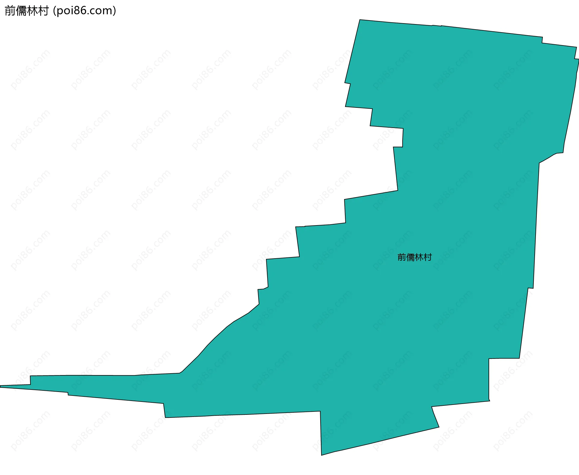 前儒林村边界地图