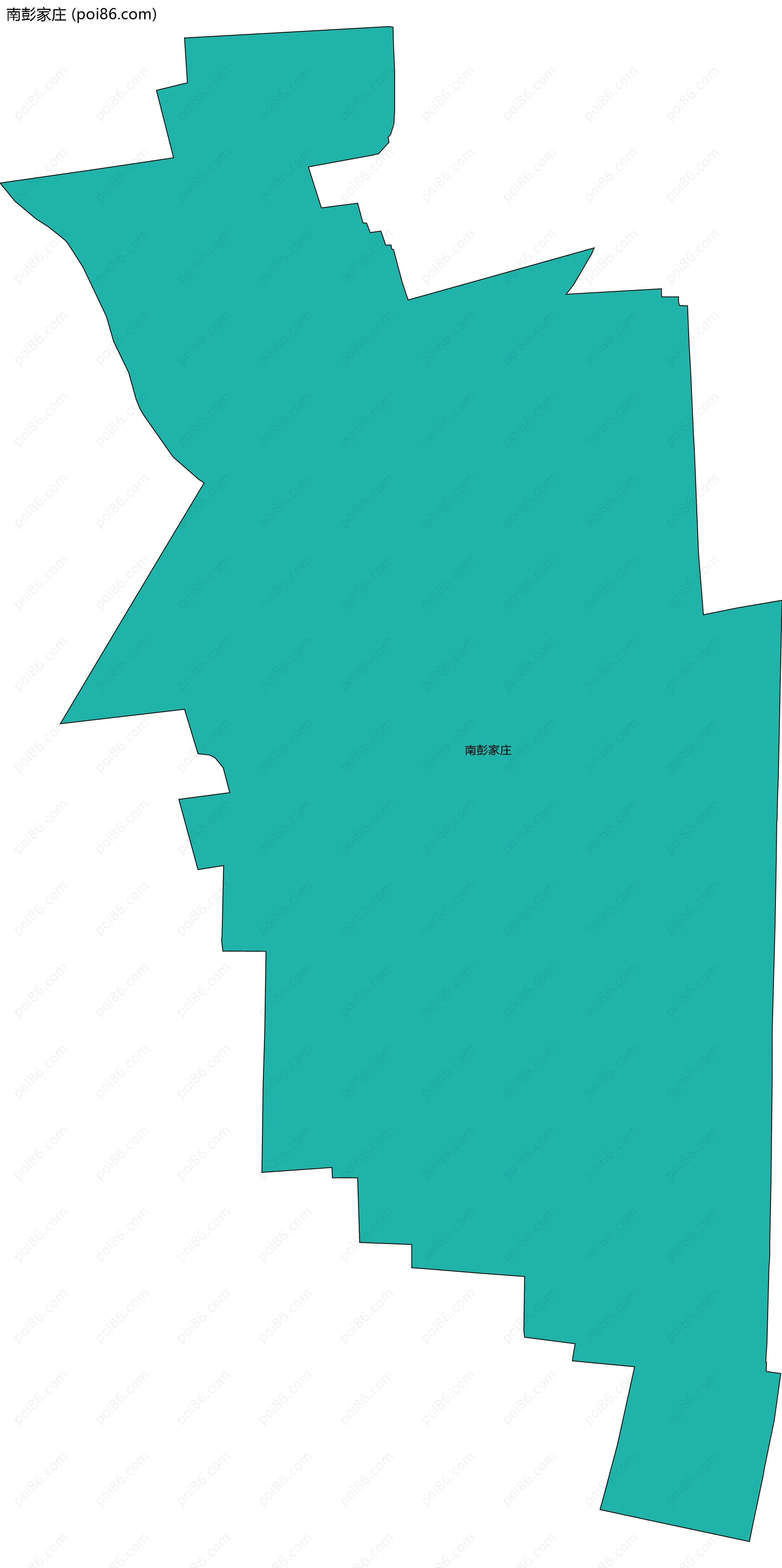 南彭家庄边界地图