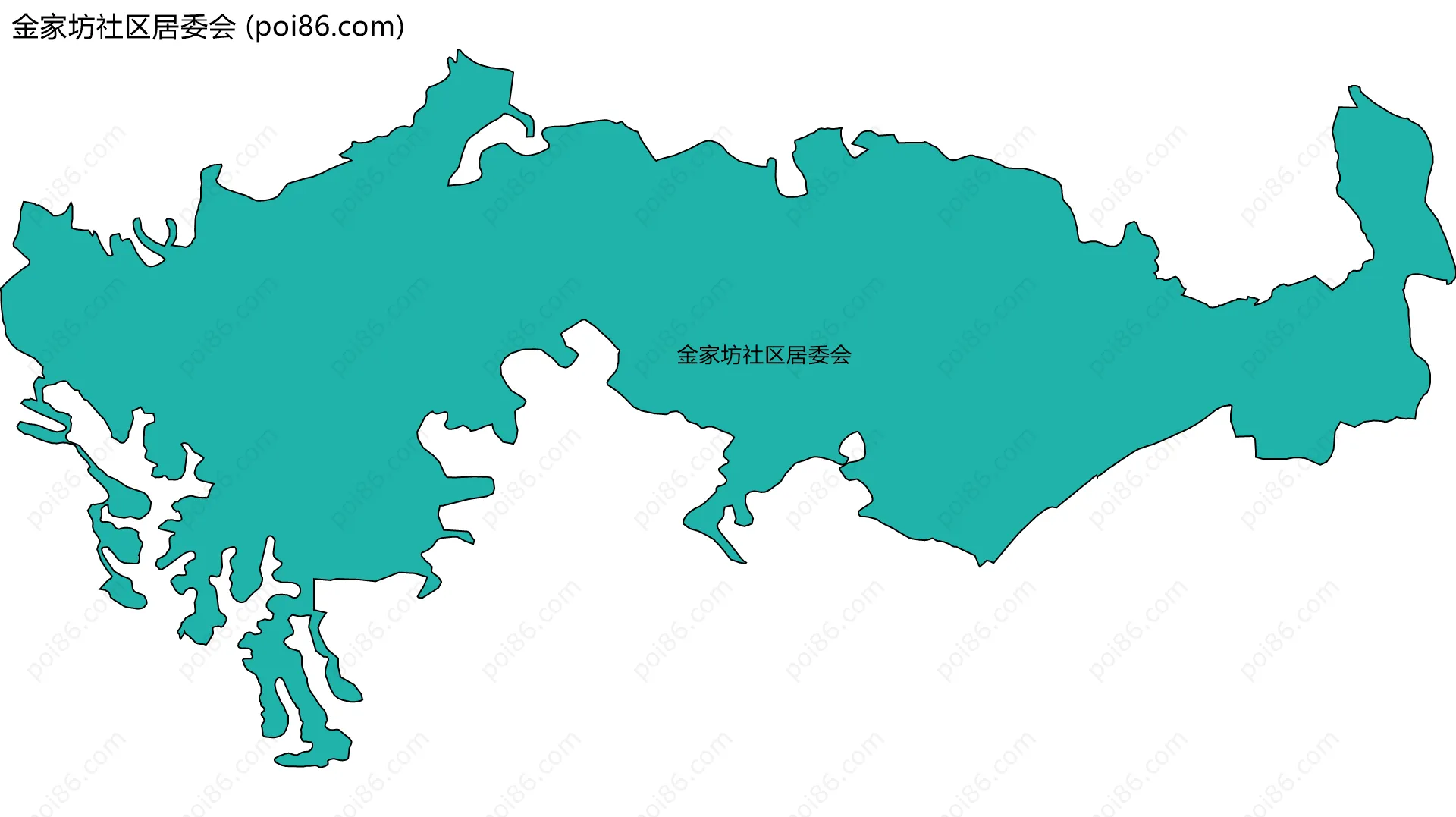 金家坊社区居委会边界地图