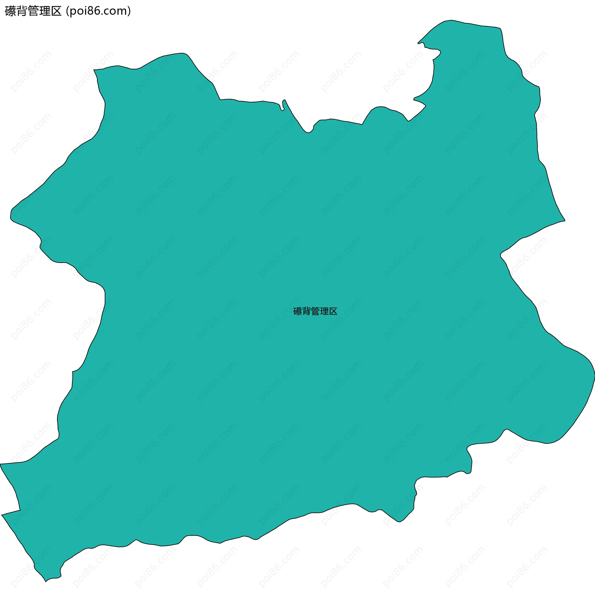 礤背管理区边界地图