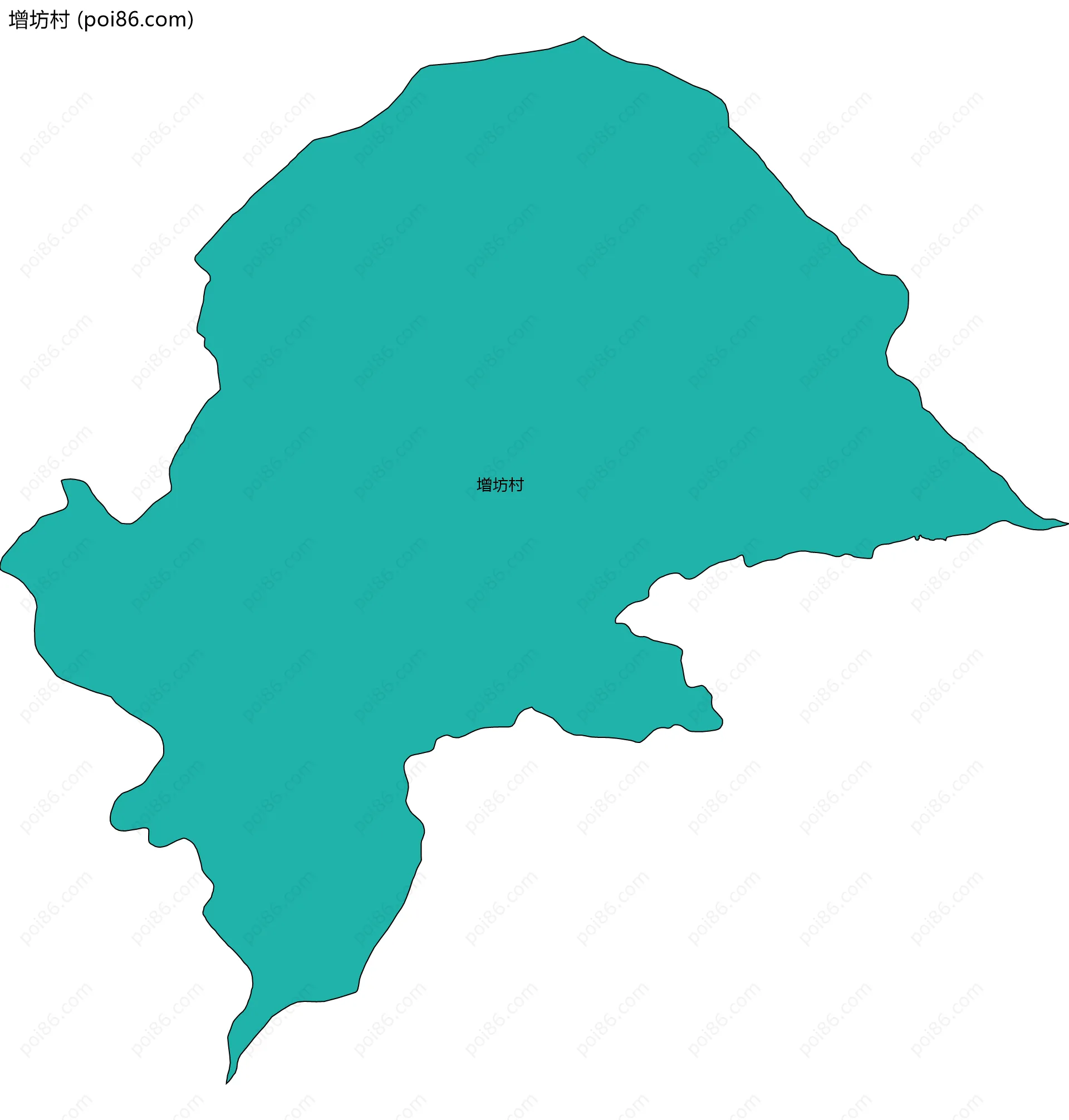 增坊村边界地图