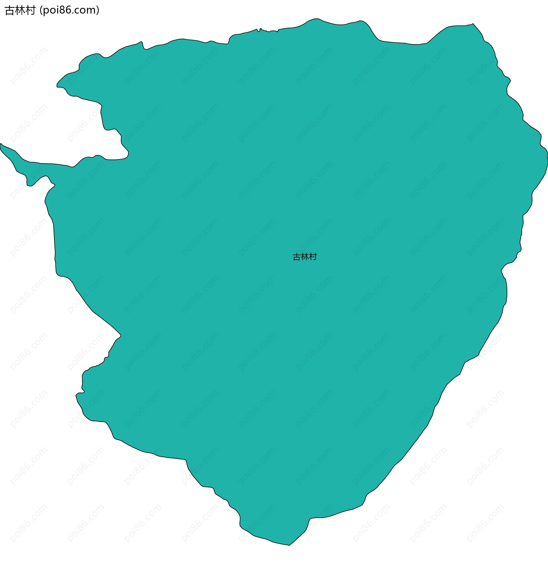 古林村边界地图