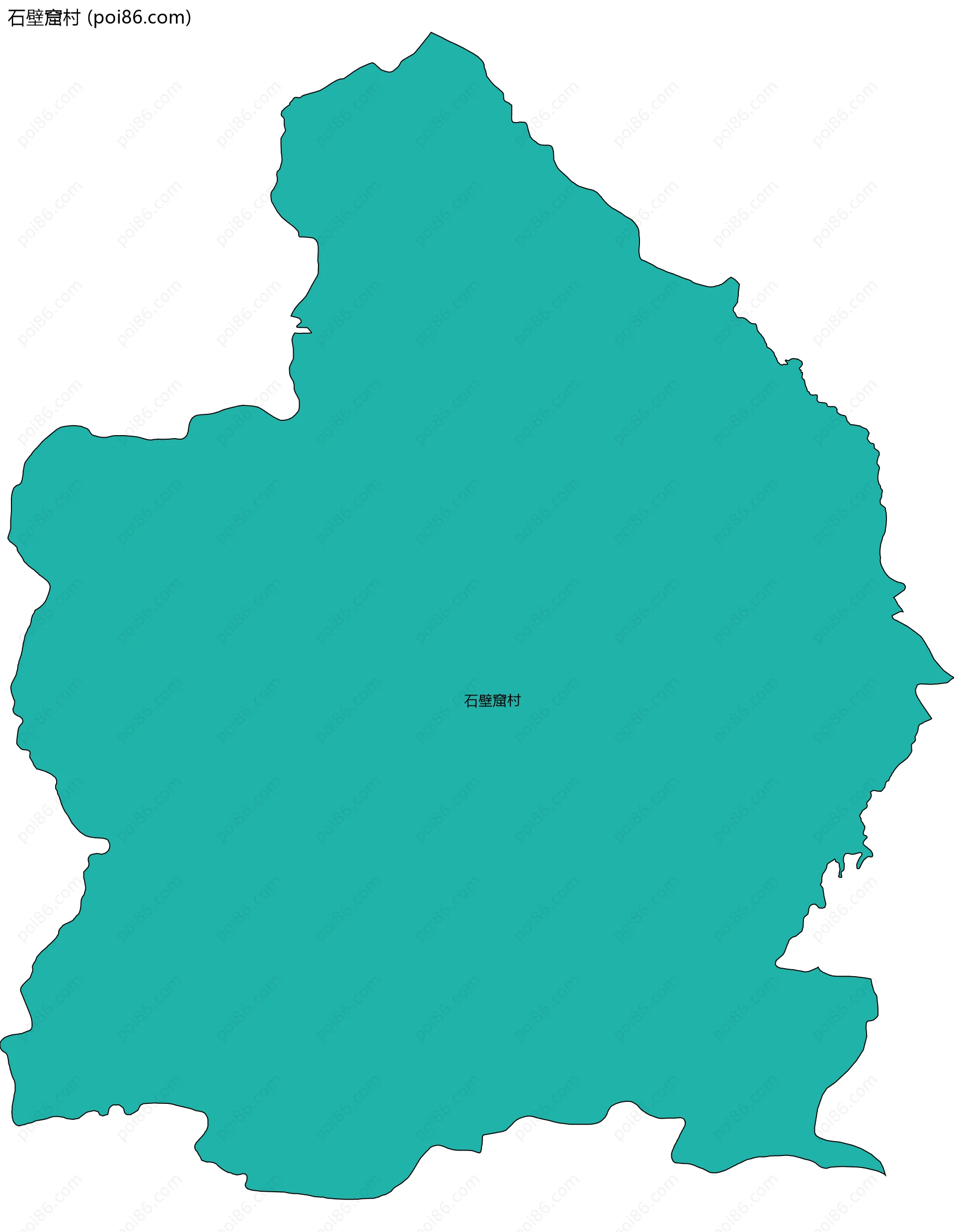 石壁窟村边界地图