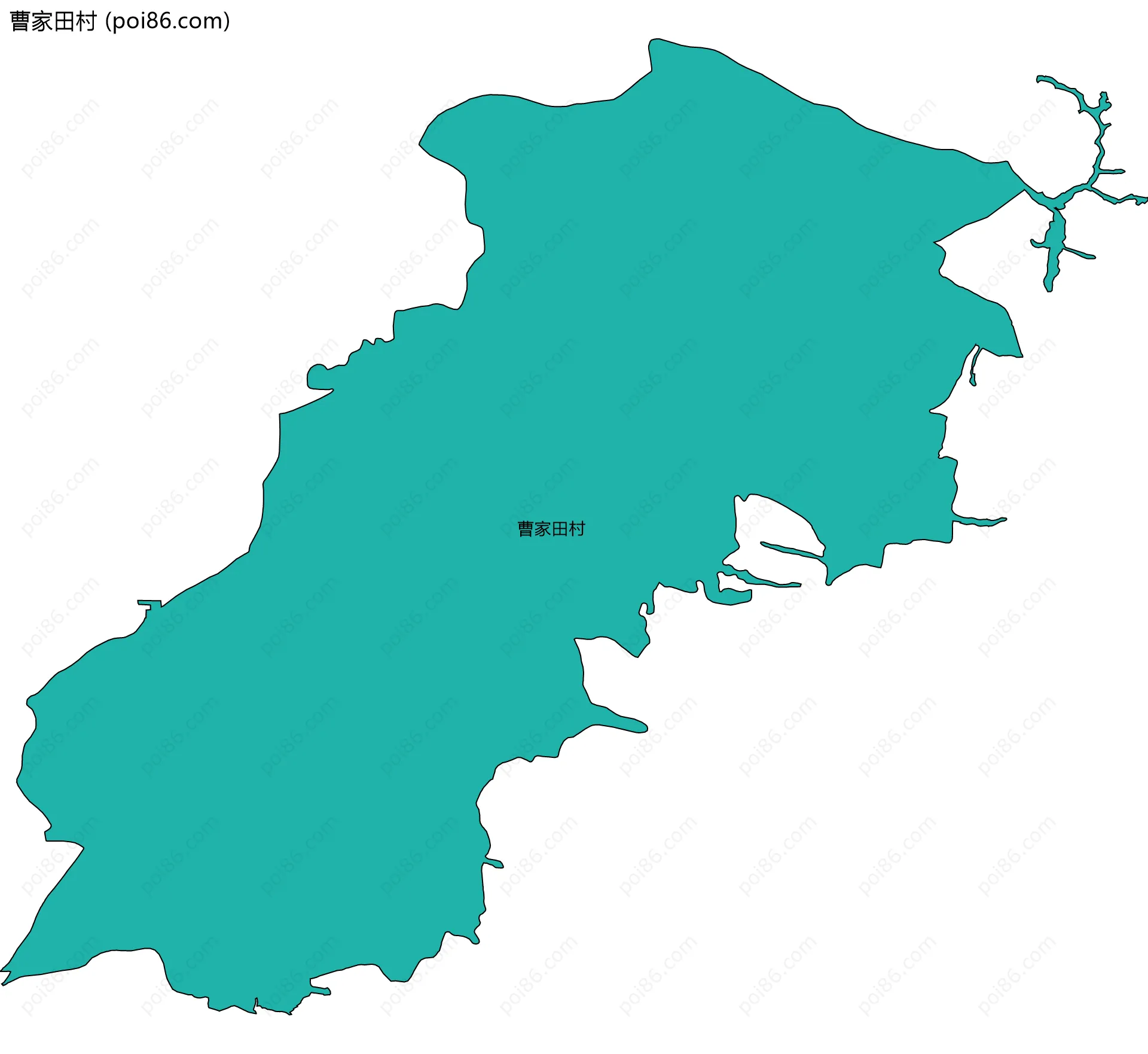 曹家田村边界地图